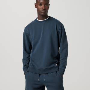 Cypress Vintage Crew Men's Ocean Blue Fleece Pullover