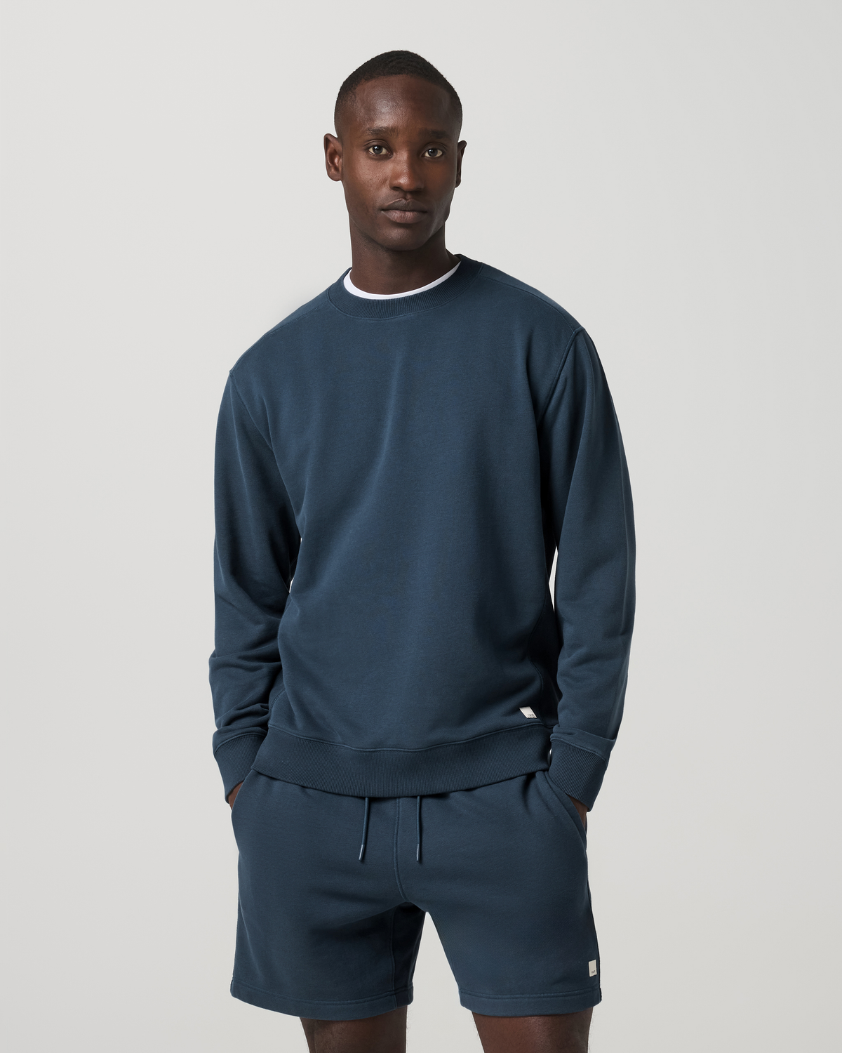 Cypress Vintage Crew Men's Ocean Blue Fleece Pullover
