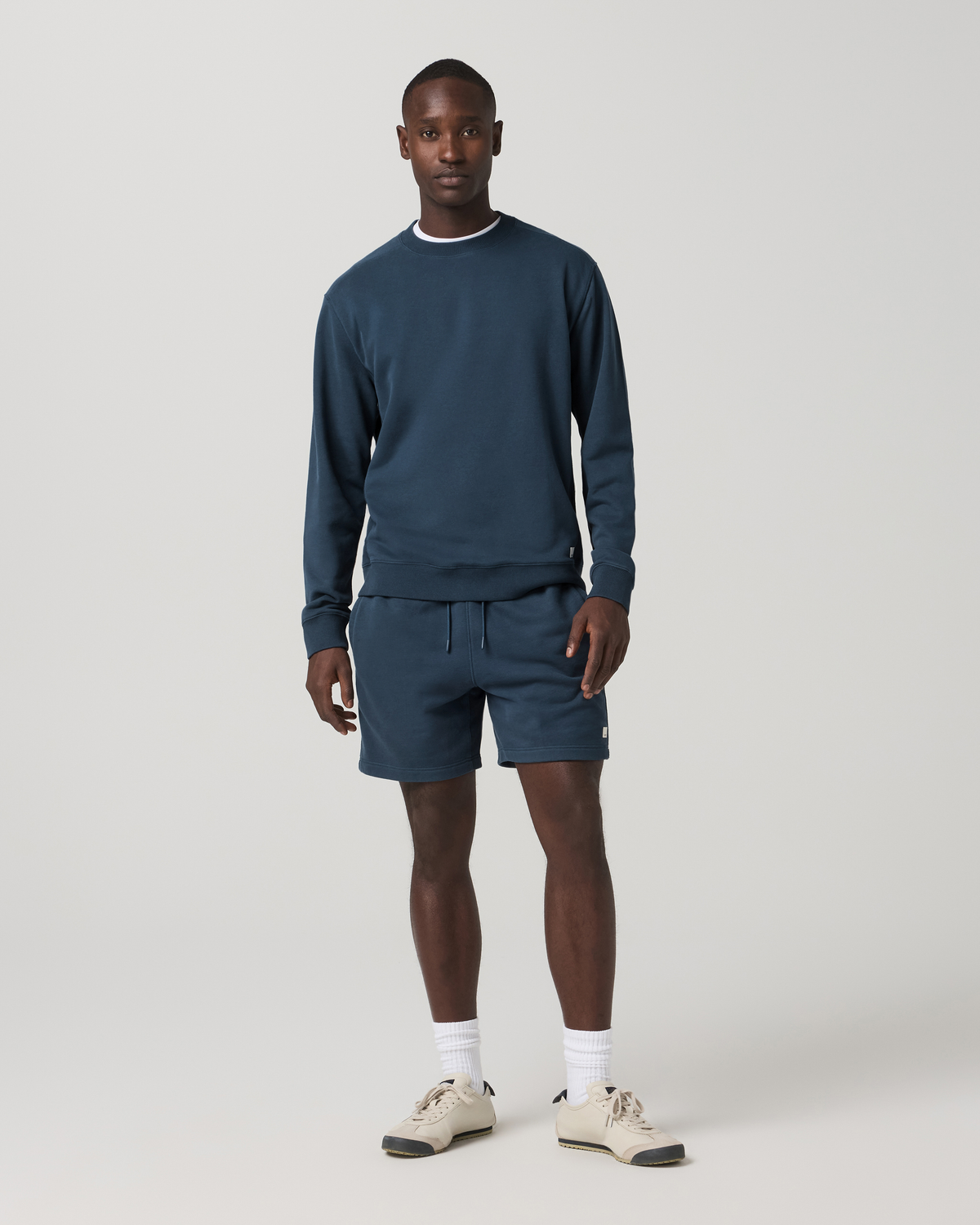 Cypress Vintage Crew Men's Ocean Blue Fleece Pullover - Image 3