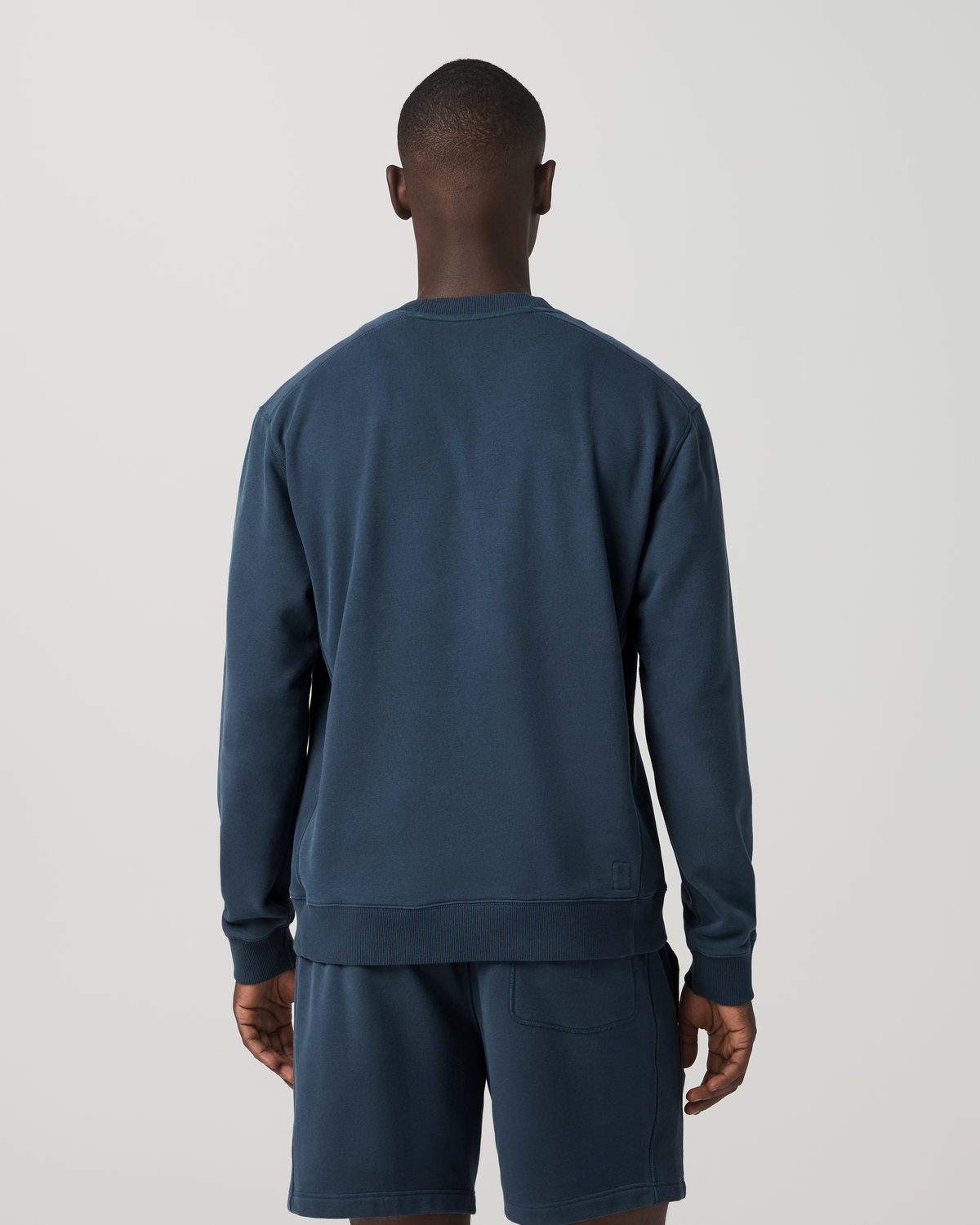 Cypress Vintage Crew Men's Ocean Blue Fleece Pullover - Image 4