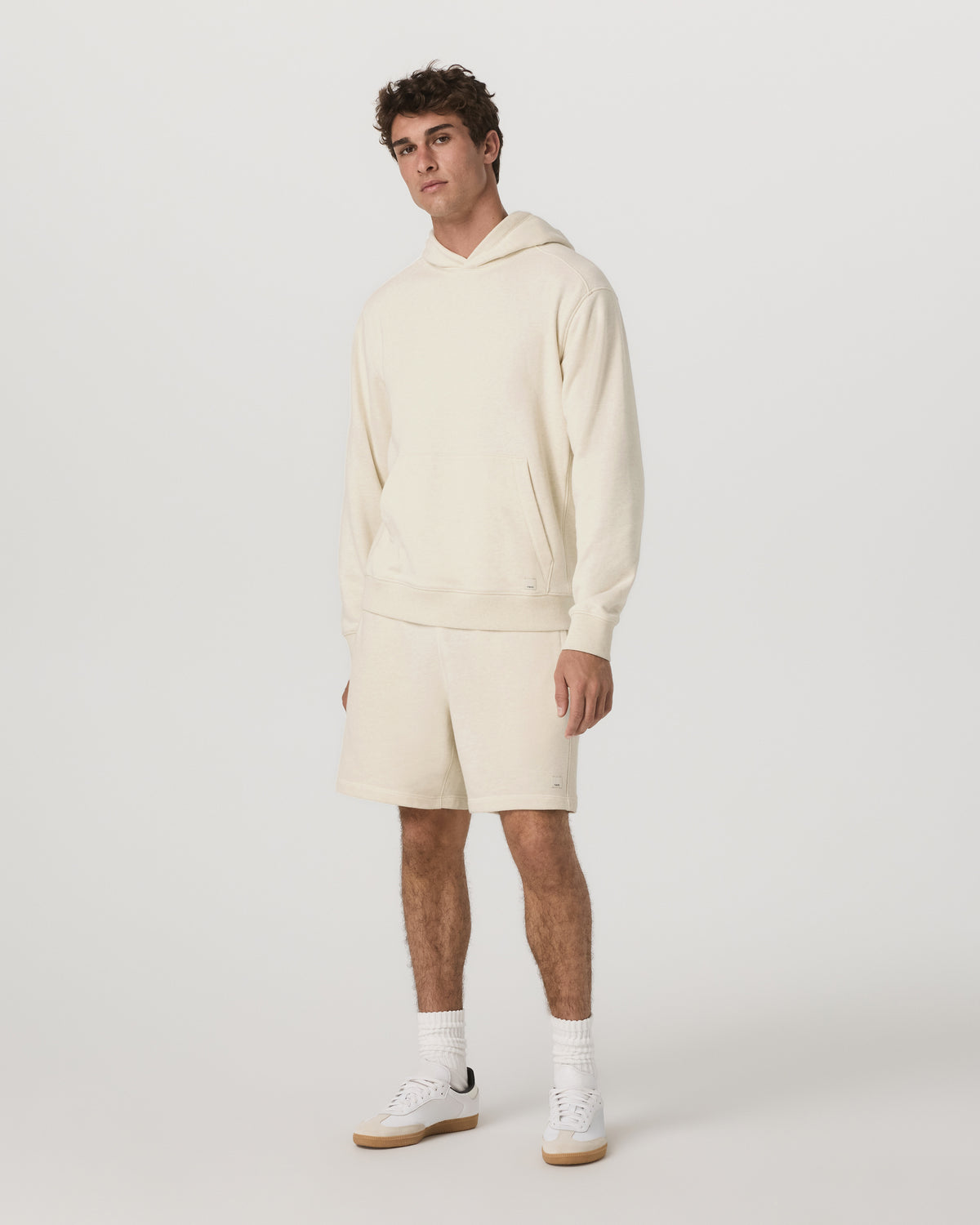 Cypress Vintage Hoodie Men's Buttermilk Heather Hoodie - Image 4