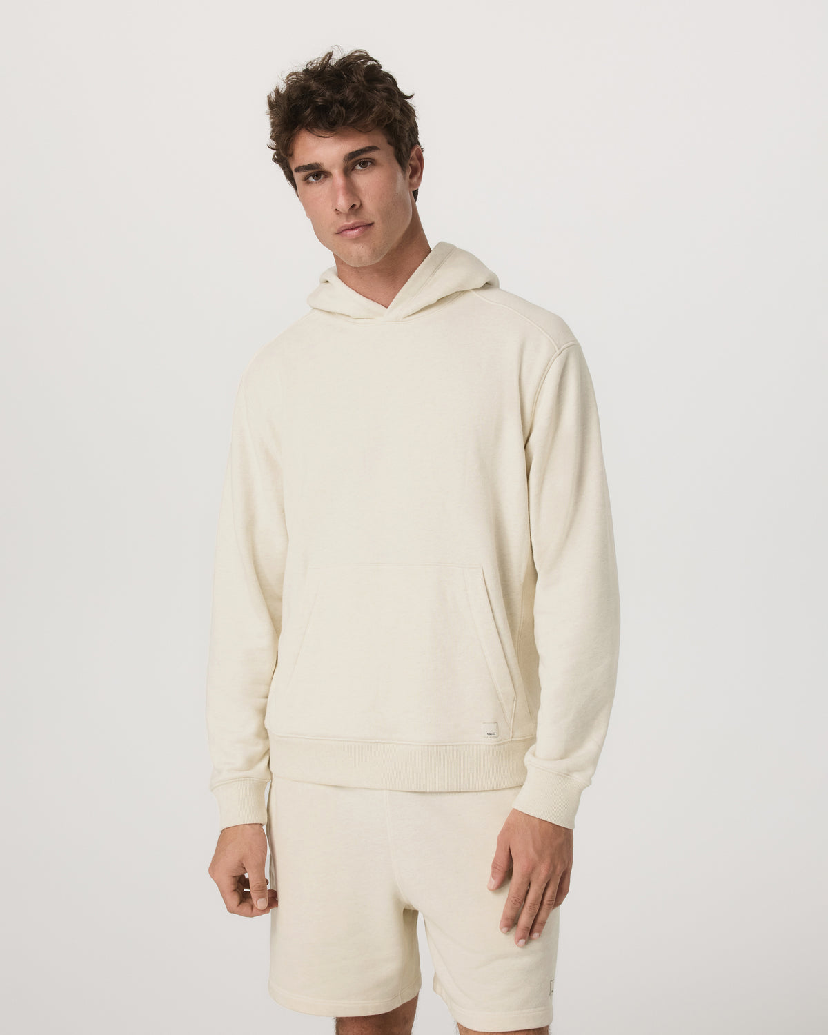 Cypress Vintage Hoodie Men's Buttermilk Heather Hoodie - Image 5