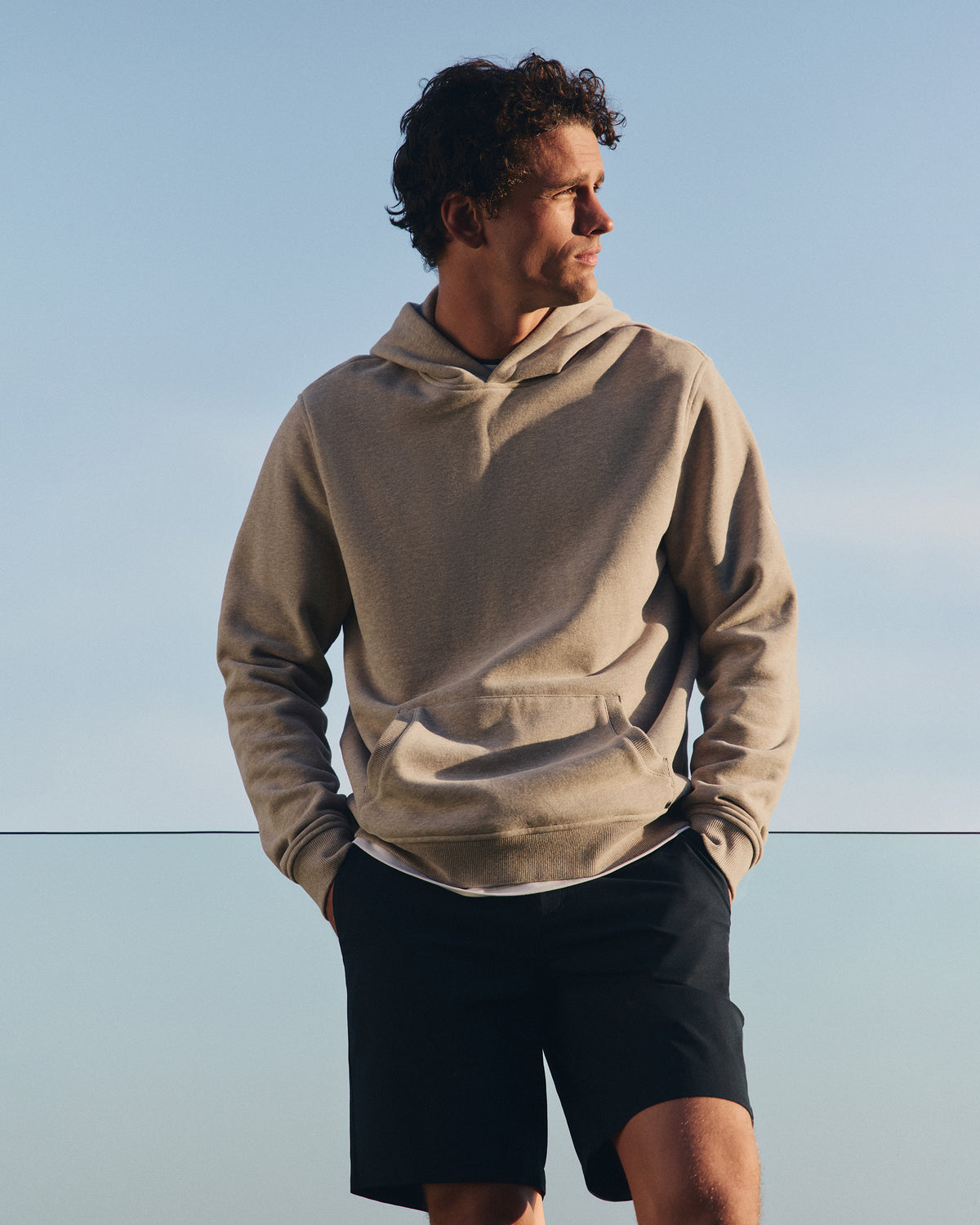 Seaside Pullover Hoodie Men's Acorn Heather Hoodie