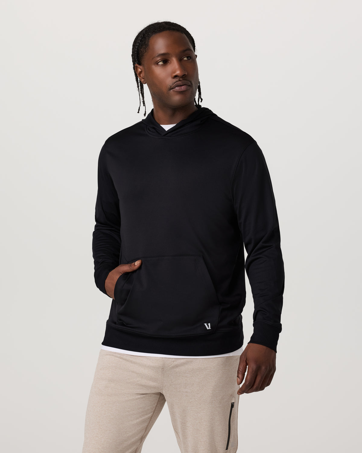 Sunday Hoodie 2.0 Men's Black Athletic Fit Hoodie - Image 2