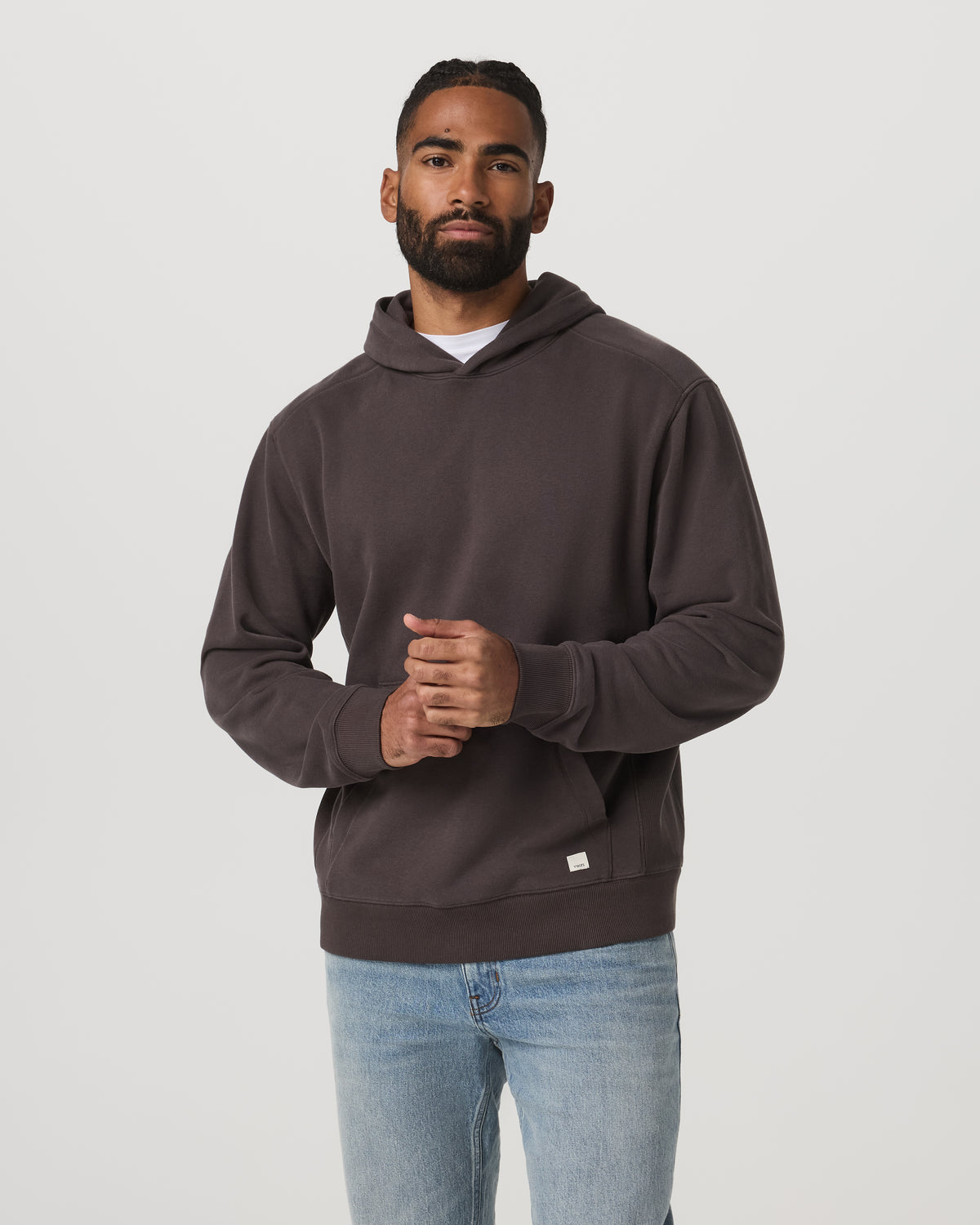 Cypress Vintage Hoodie Men's Soot Pullover Hoodie