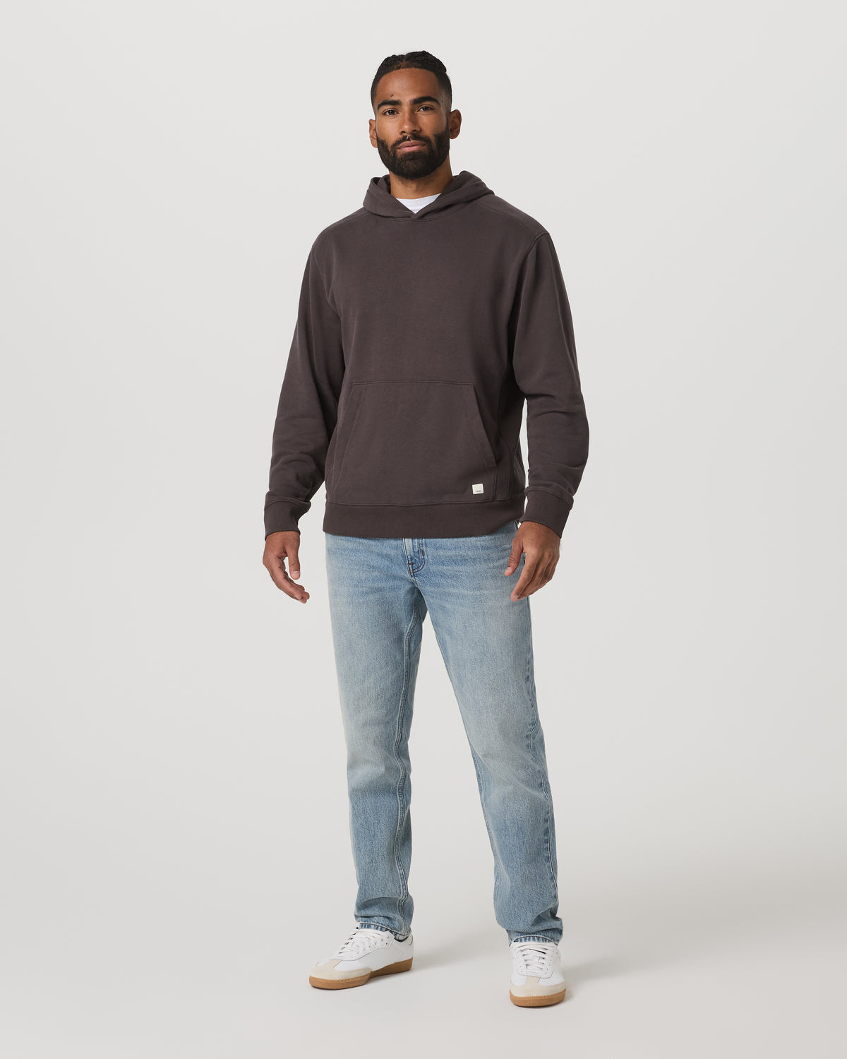 Cypress Vintage Hoodie Men's Soot Pullover Hoodie - Image 3