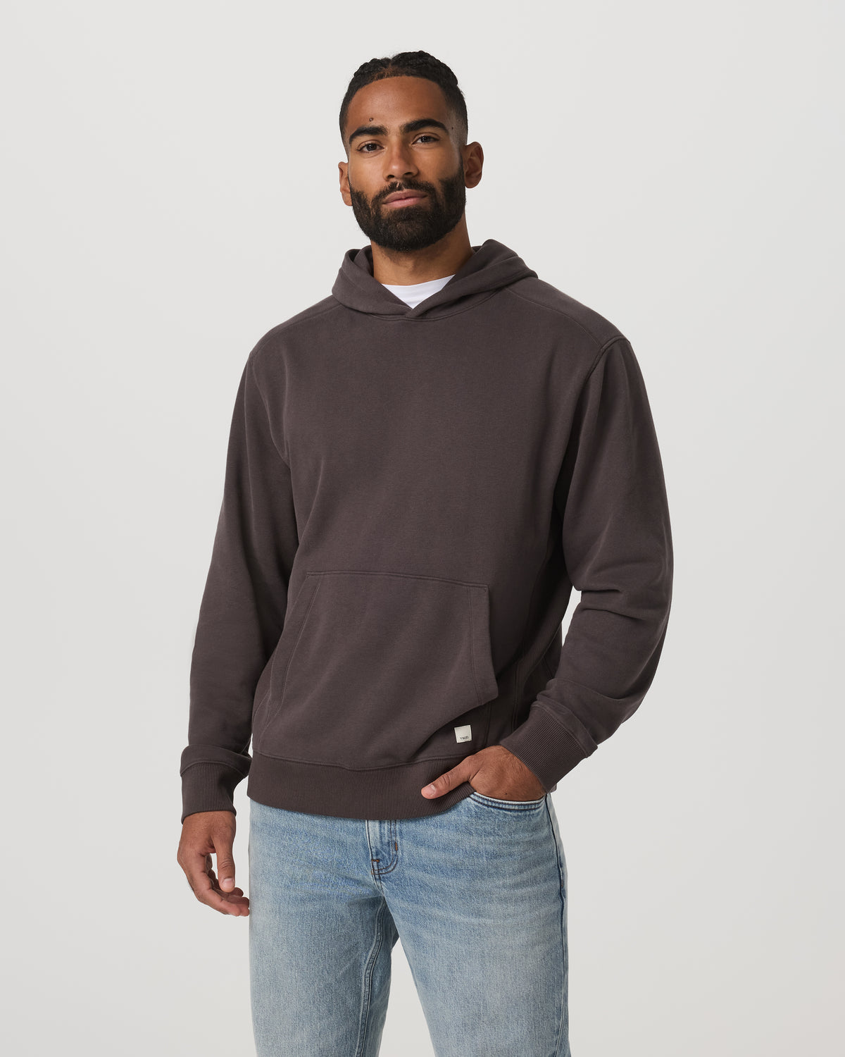 Cypress Vintage Hoodie Men's Soot Pullover Hoodie - Image 5