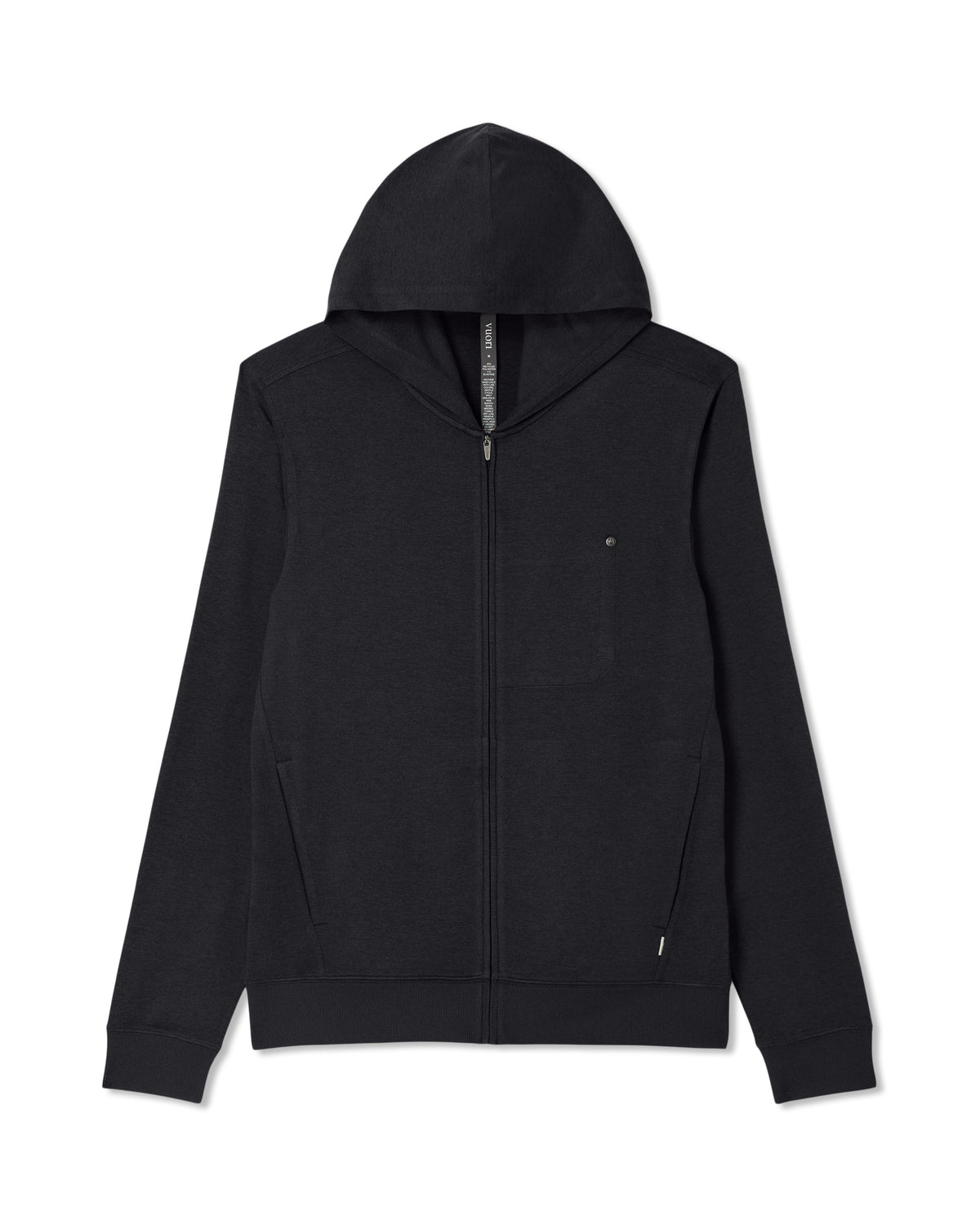 Ponto Full Zip Hoodie Men's Black Heather Hoodie - Image 6