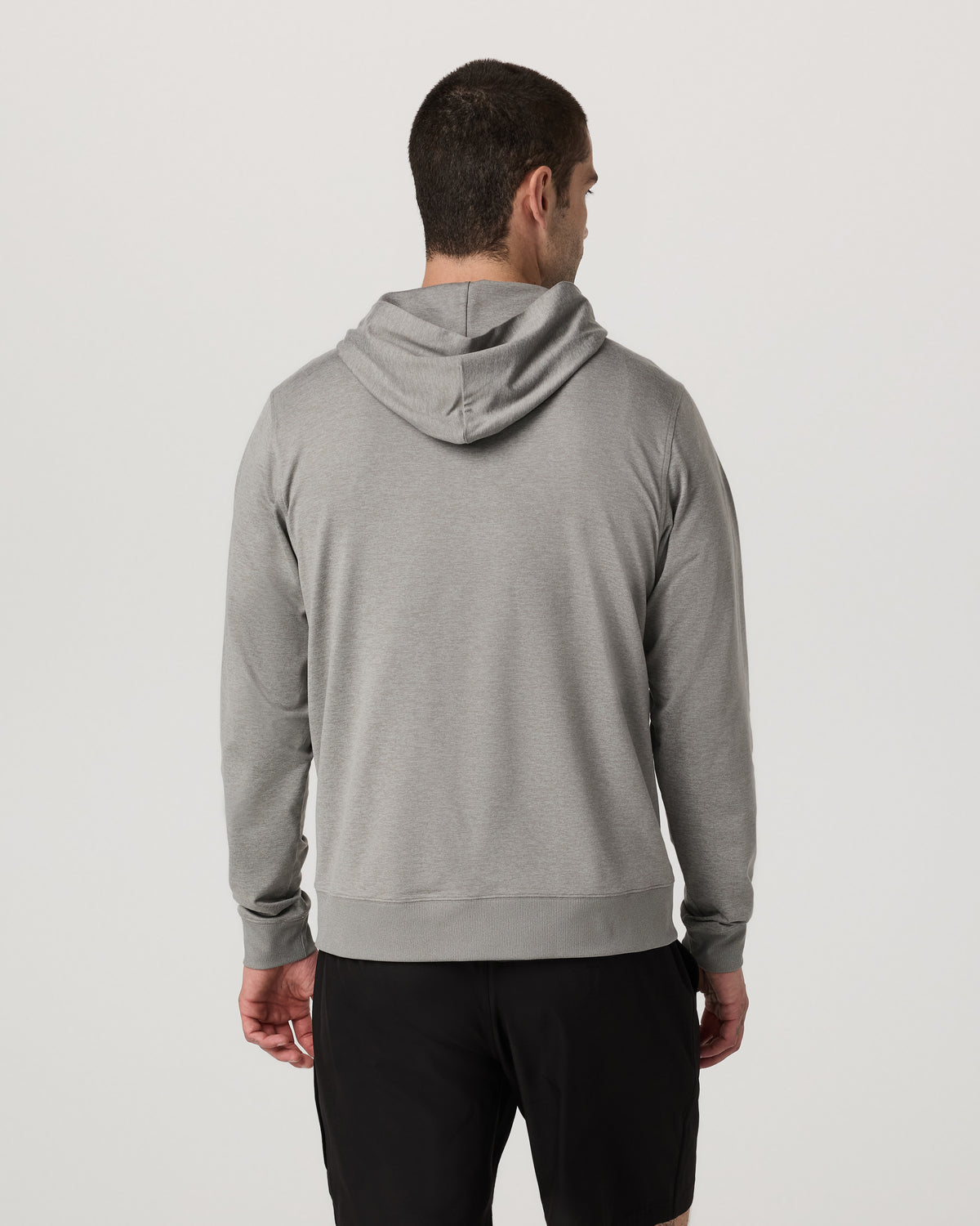 Ponto Full Zip Hoodie Men's Driftwood Heather Hoodie - Image 3