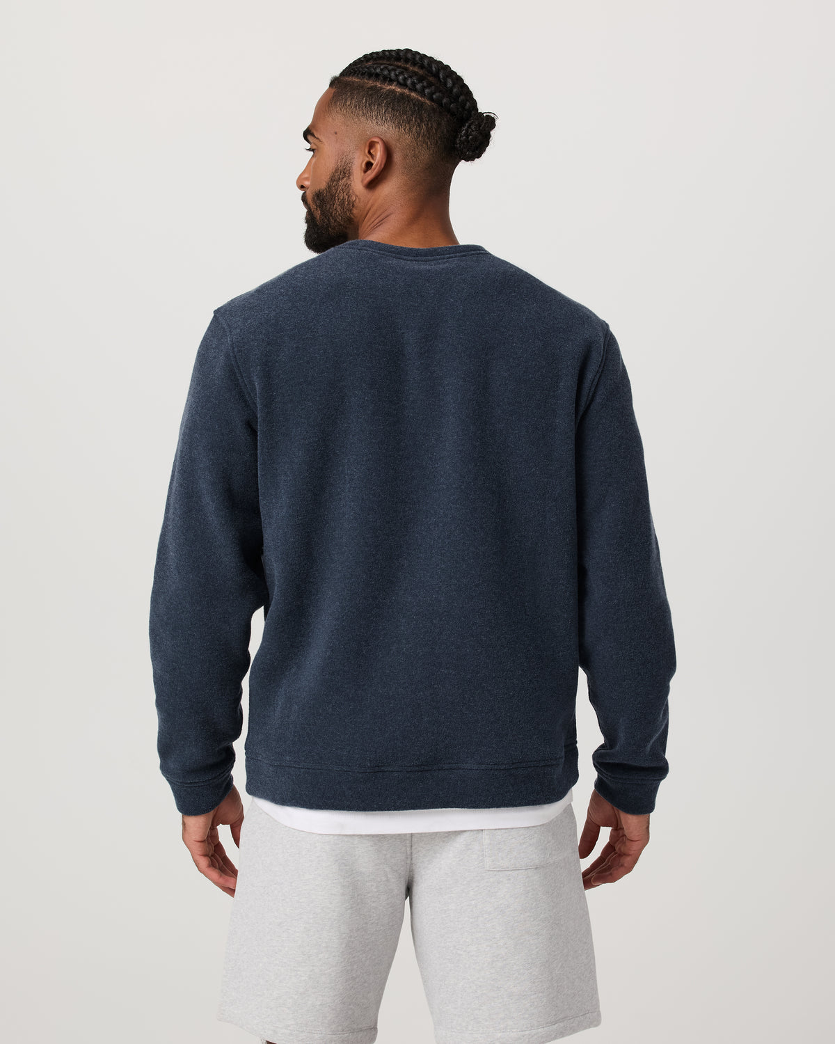 Beach Fleece Crew Men's Ink Heather Crewneck - Image 5