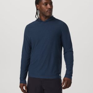 Strato Tech Hoodie Men's Navy Workout Hoodie