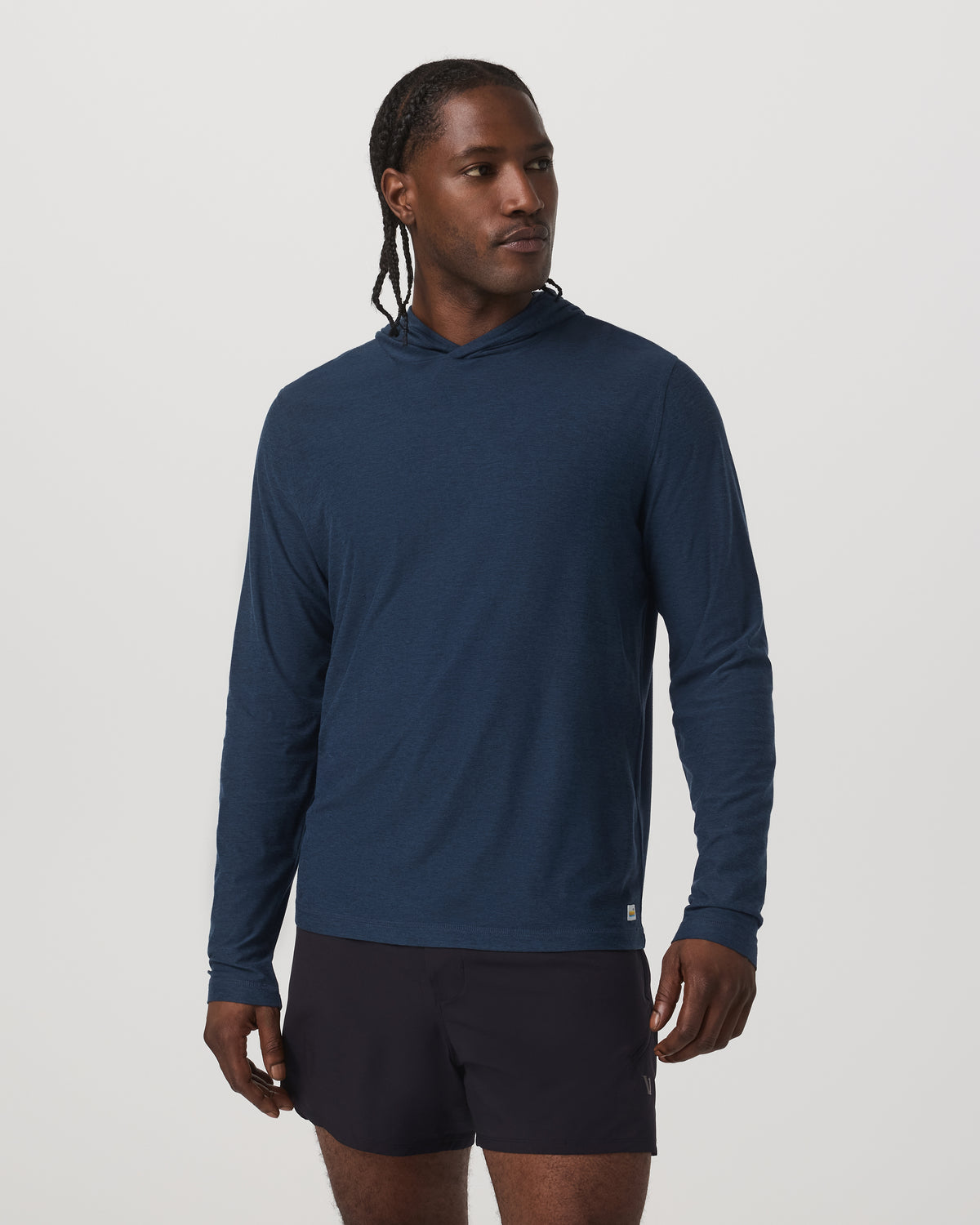 Strato Tech Hoodie Men's Navy Workout Hoodie
