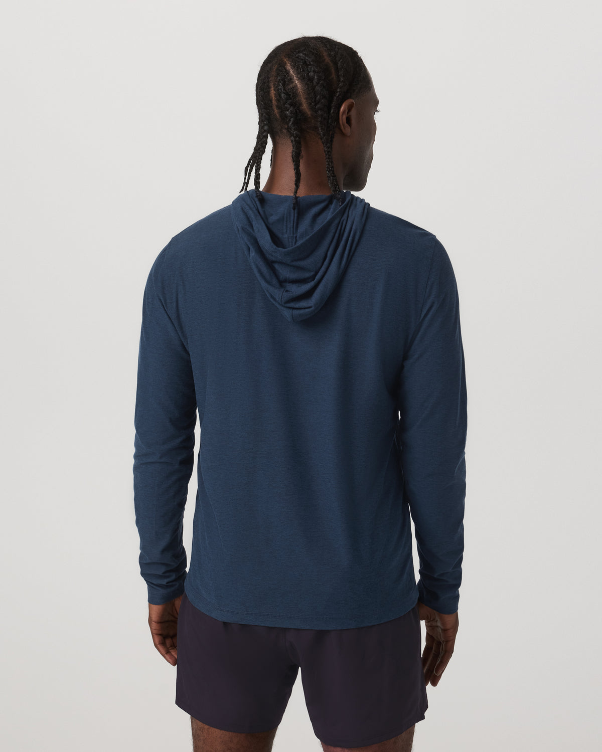 Strato Tech Hoodie Men's Navy Workout Hoodie - Image 3