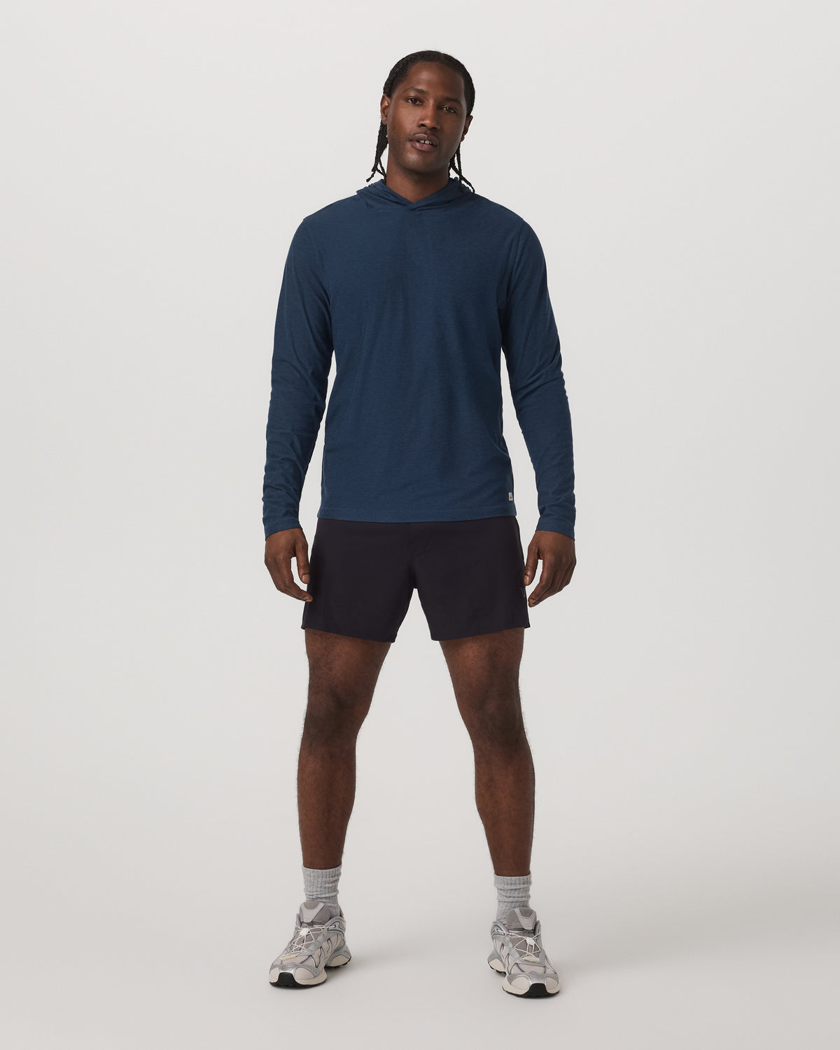 Strato Tech Hoodie Men's Navy Workout Hoodie - Image 4