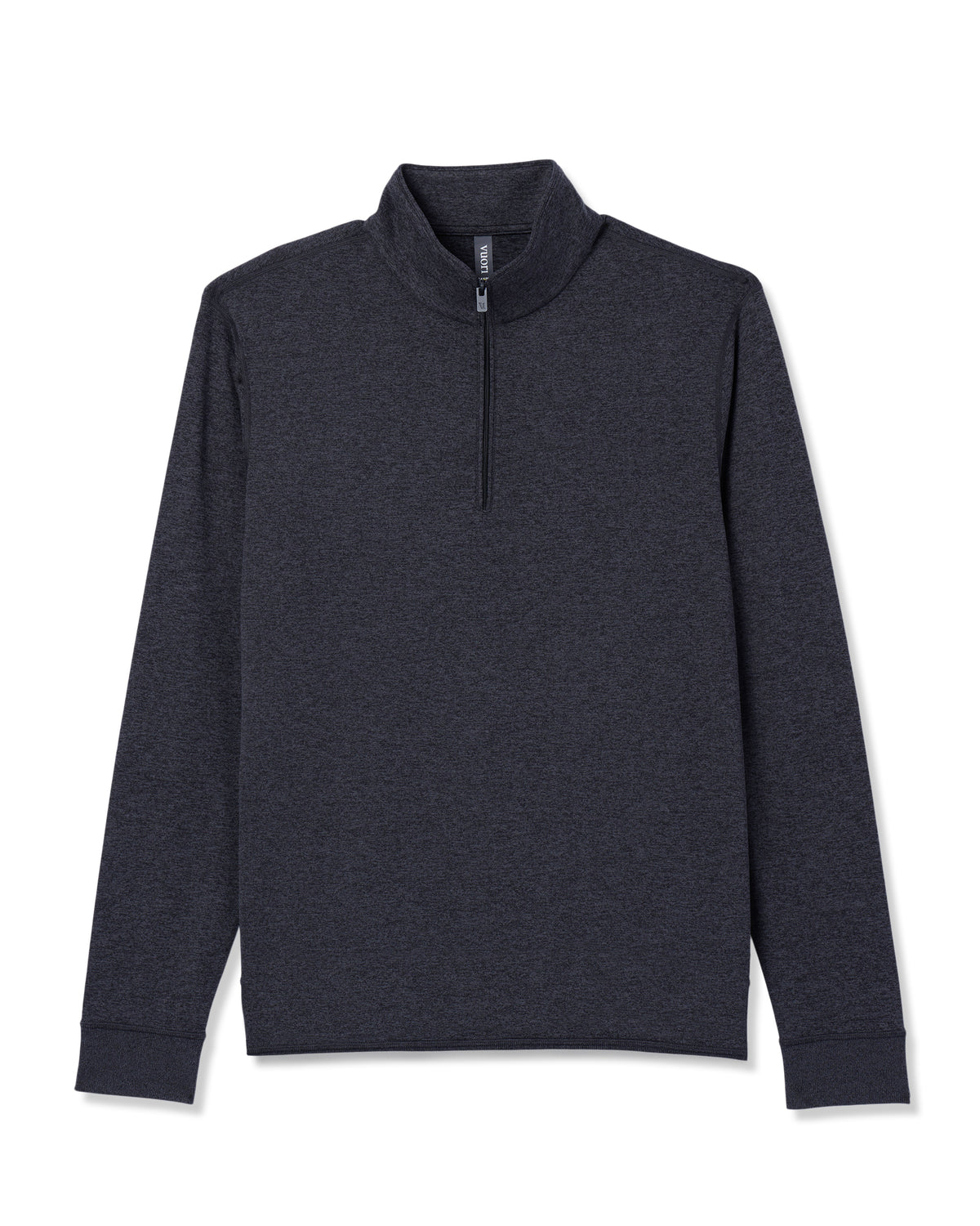 Ponto Half Zip Mock Neck Charcoal Heather - Image 6