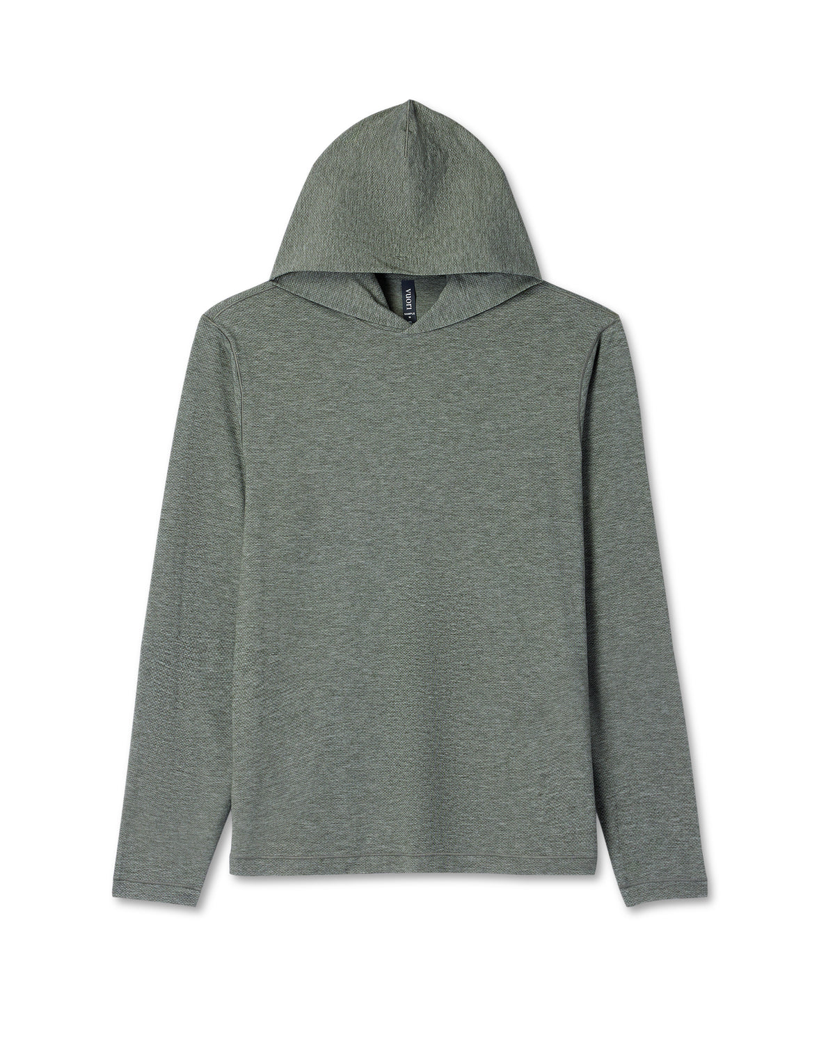 Long Sleeve Everyday Fitness Hoodie River Rock Heather - Image 6
