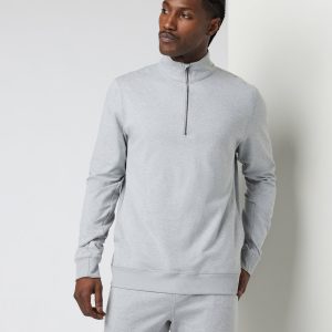 Coronado Half Zip Men's Light Grey Sweatshirt