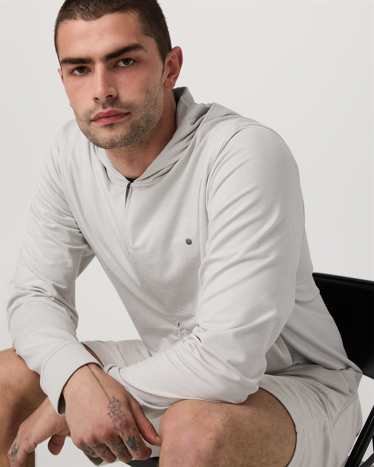 Ponto Full Zip Hoodie Men's Salt Heather Hoodie
