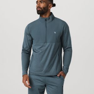 Sunday Element Half Zip Men's Blue Sea Heather Layer