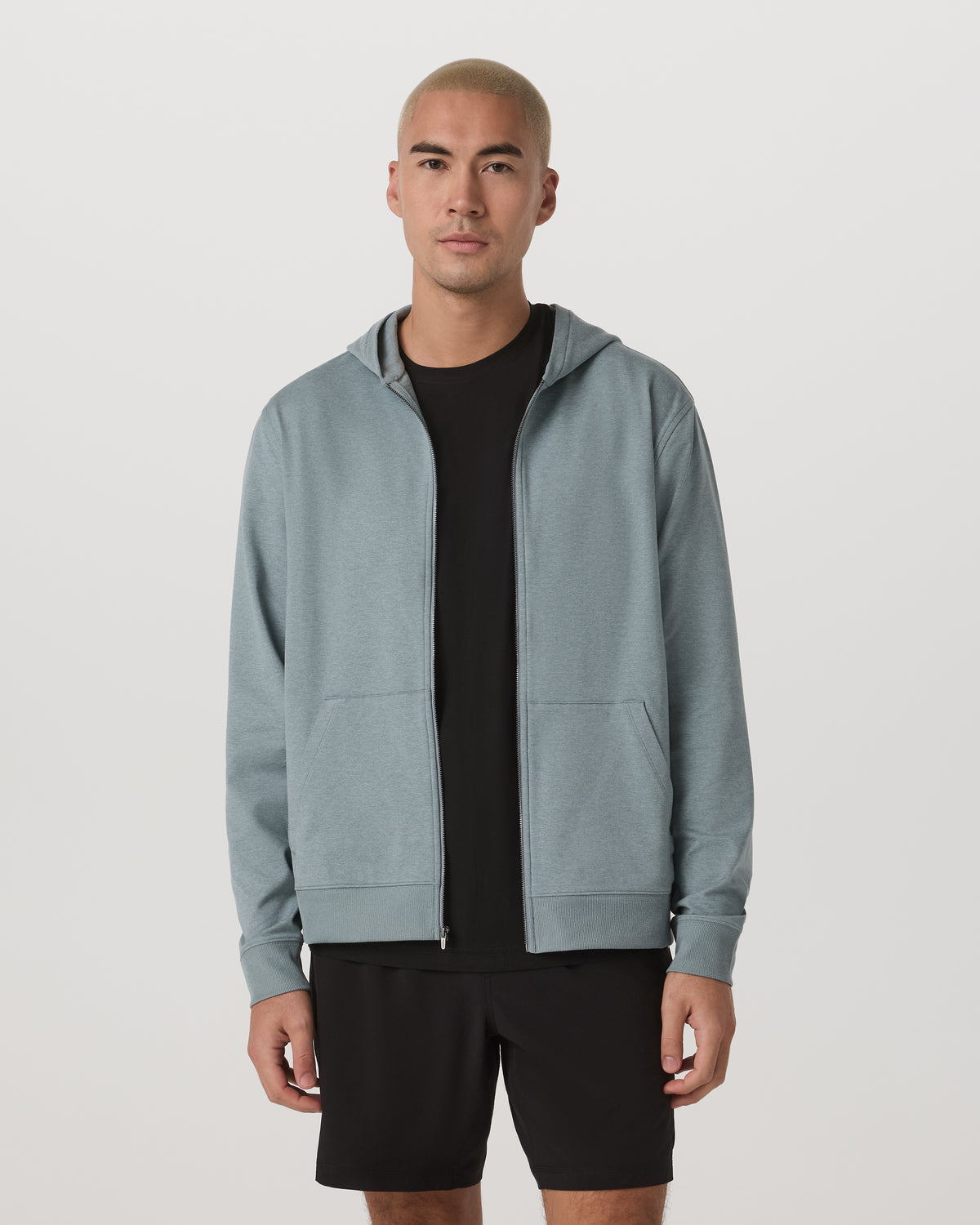 Coronado Full Zip Hoodie 2.0 Misty Blue Heather Jacket - Image 4