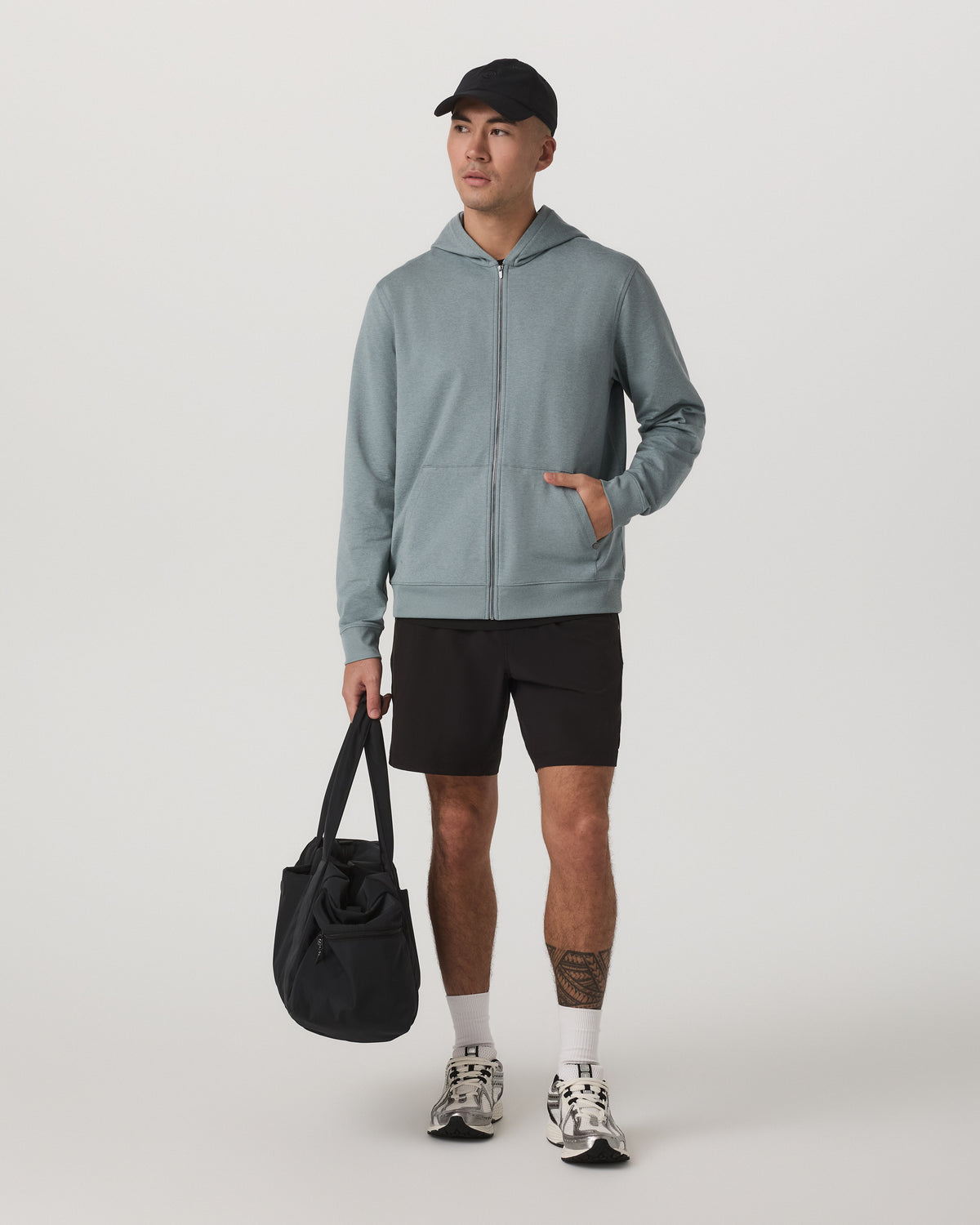Coronado Full Zip Hoodie 2.0 Misty Blue Heather Jacket - Image 5