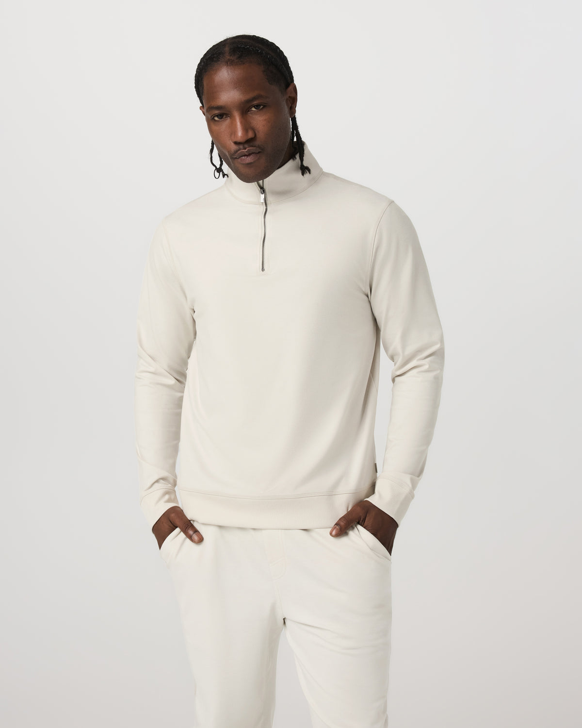 Coronado Half Zip Men's Ivory Heather Pullover