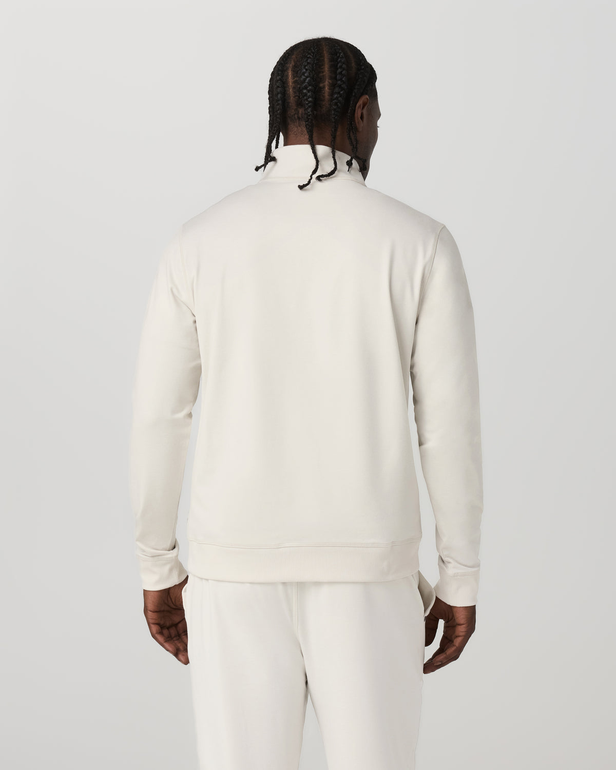 Coronado Half Zip Men's Ivory Heather Pullover - Image 3