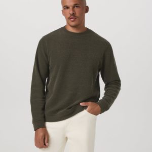 Beach Fleece Crew Men's Dark Oregano Heather Sweatshirt