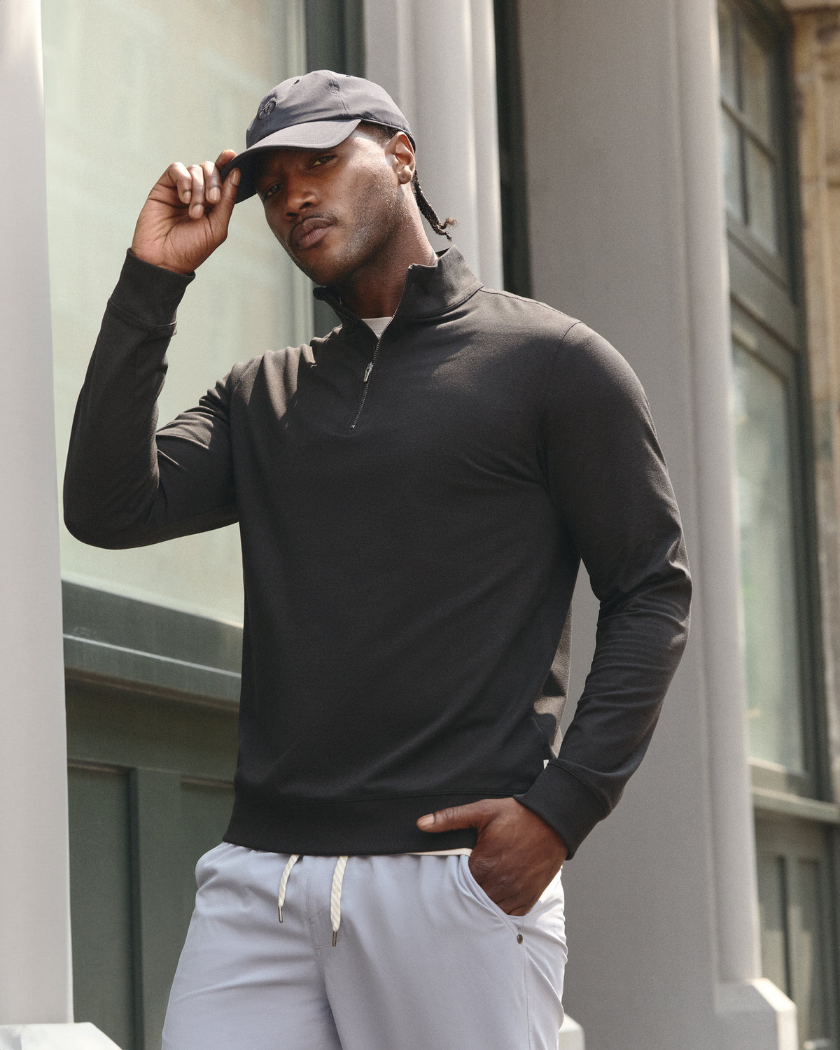 Coronado Half Zip Black Heather