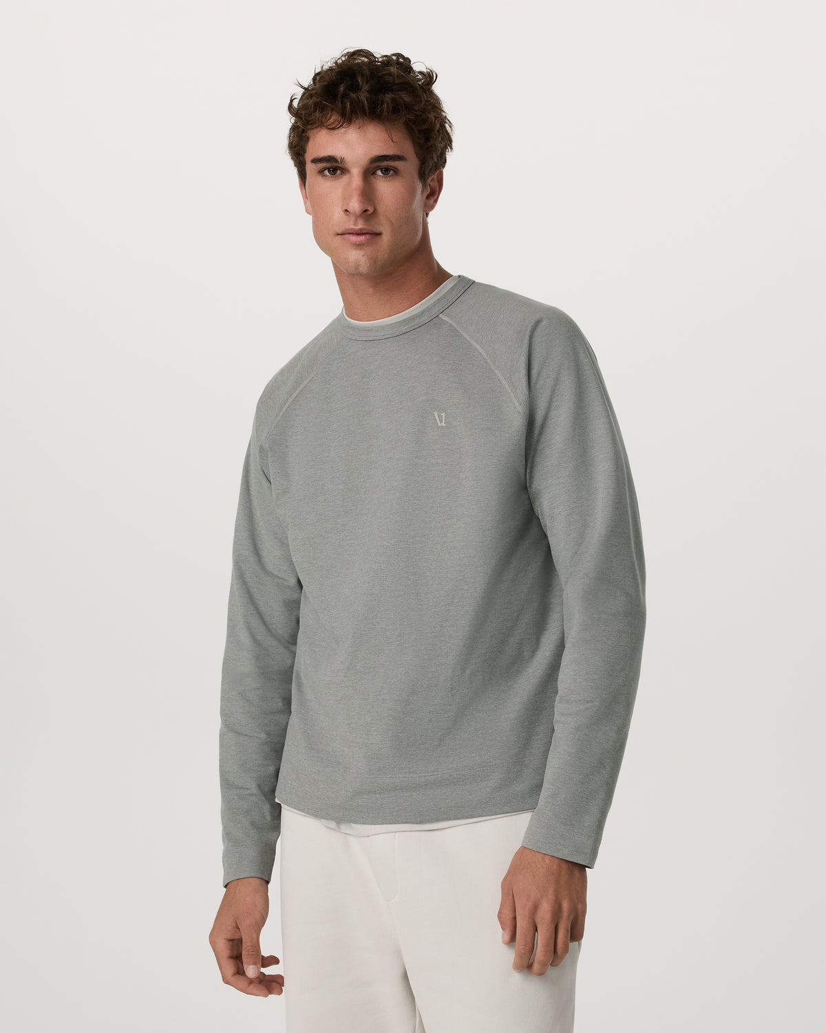 Coronado Crew - Relaxed Fit Driftwood Heather Crewneck - Image 2