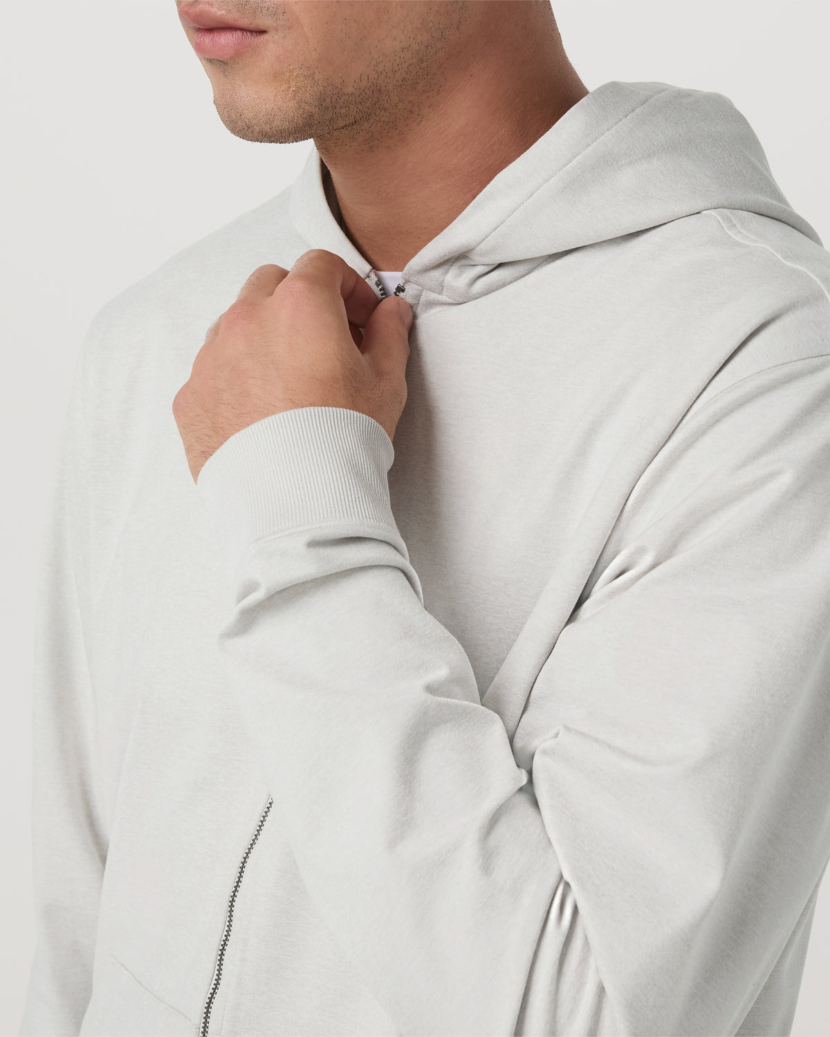 Coronado Full Zip Hoodie 2.0 Men's Salt Heather Jacket - Image 2