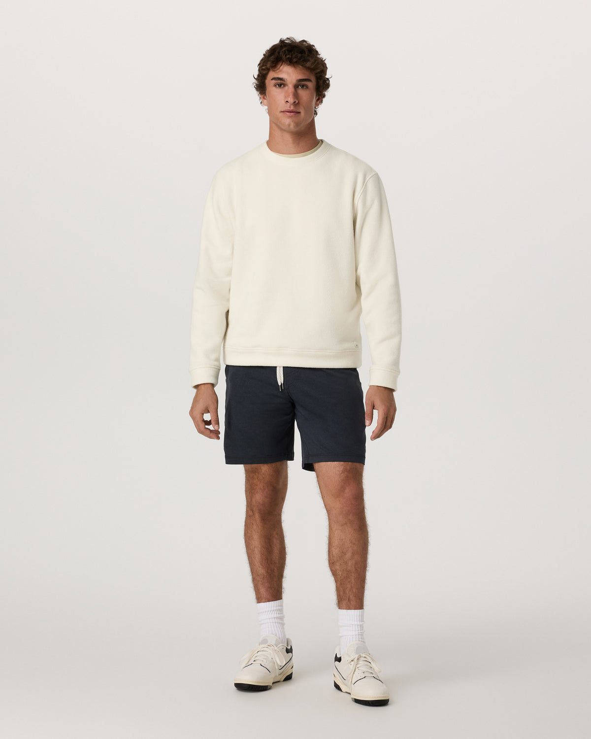 Beach Fleece Crew Men's Bone Heather Crewneck - Image 4
