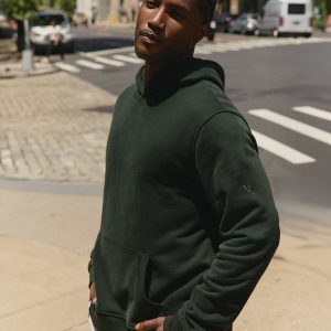 Seaside Pullover Hoodie Men's Evergreen Pullover Hoodie