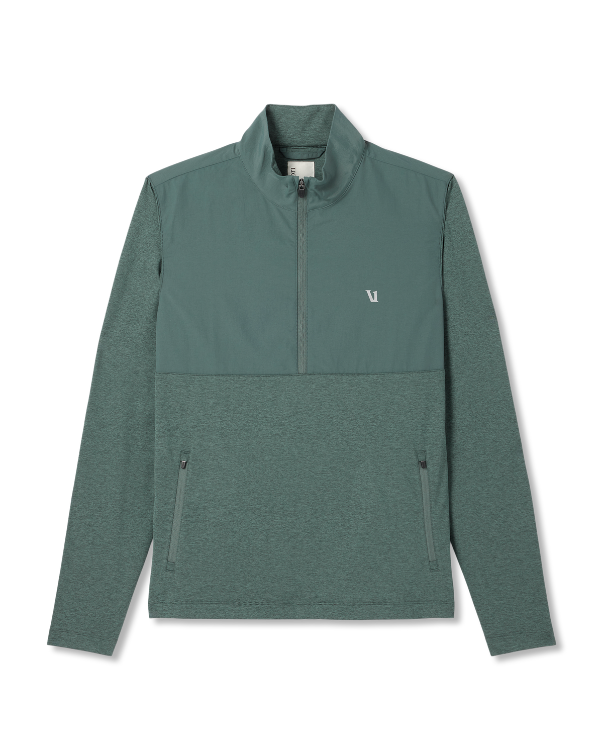 Sunday Element 1/2 Zip Agate Green Heather Pullover - Image 6