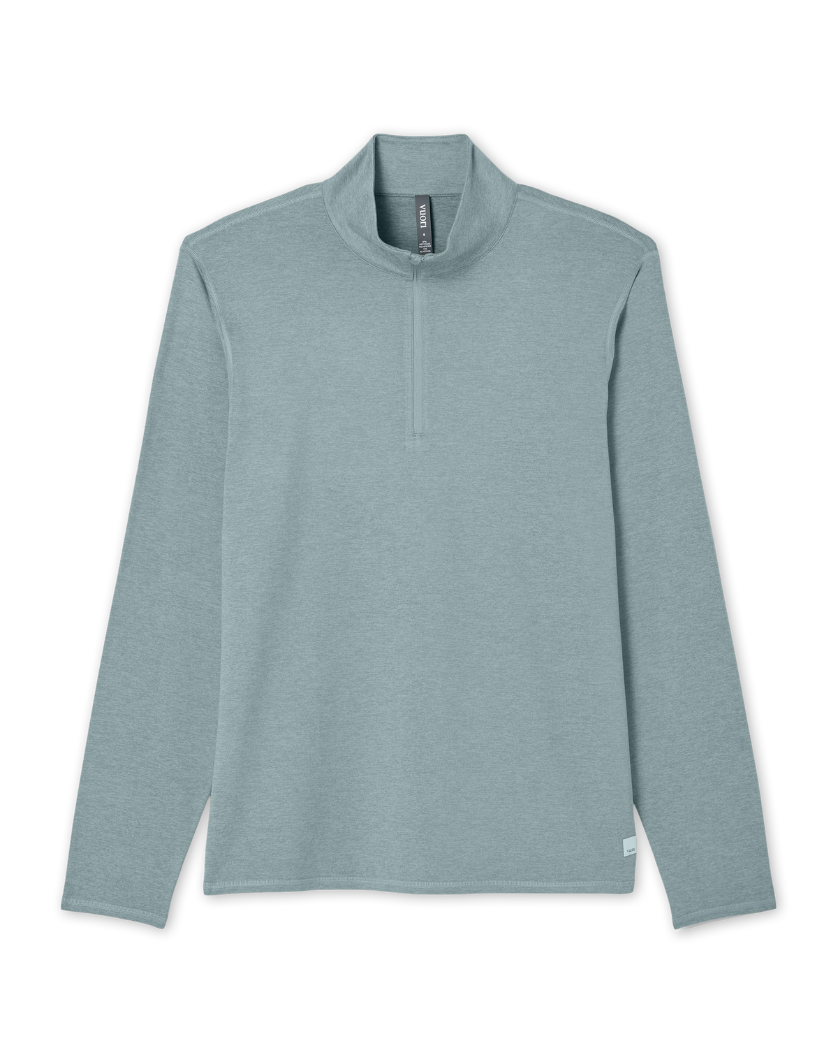Ponto Half Zip Mock Neck Men's Misty Blue Heather Layer - Image 6