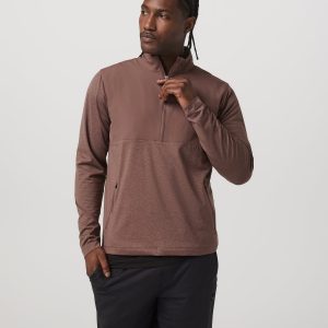 Sunday Element Half Zip Men's Sable Heather Layer