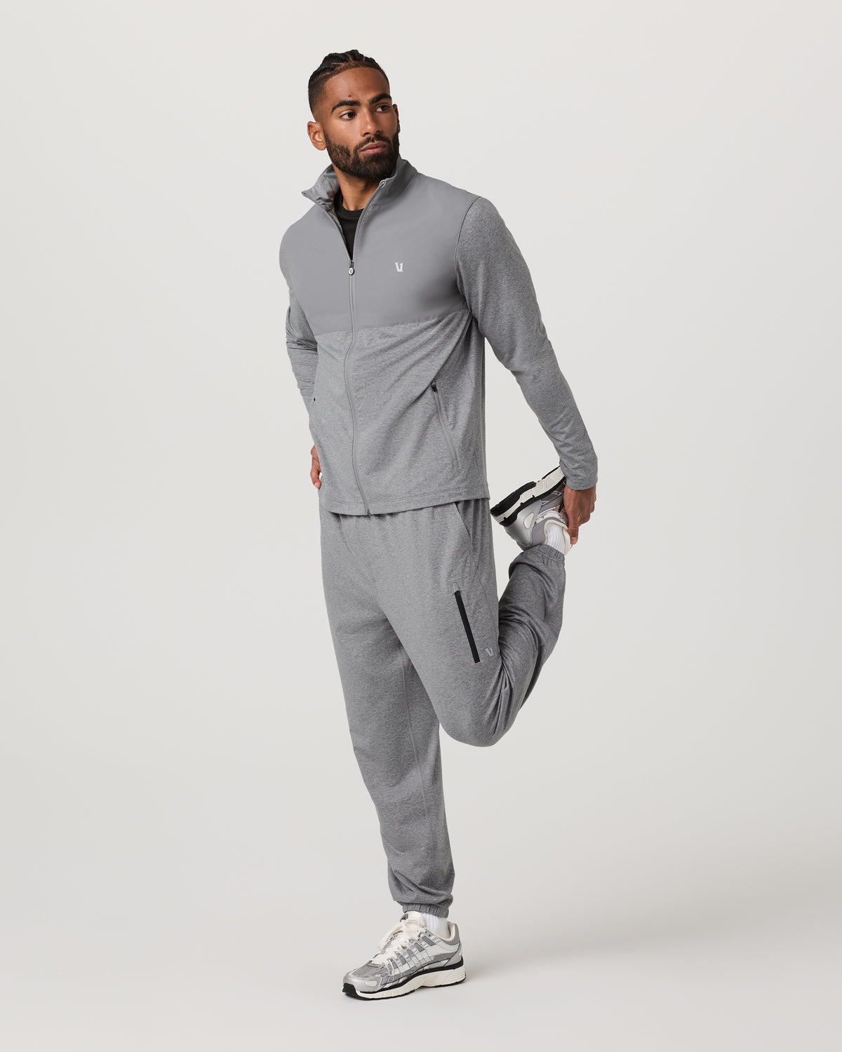 Sunday Element Track Jacket Men's Grey Heather