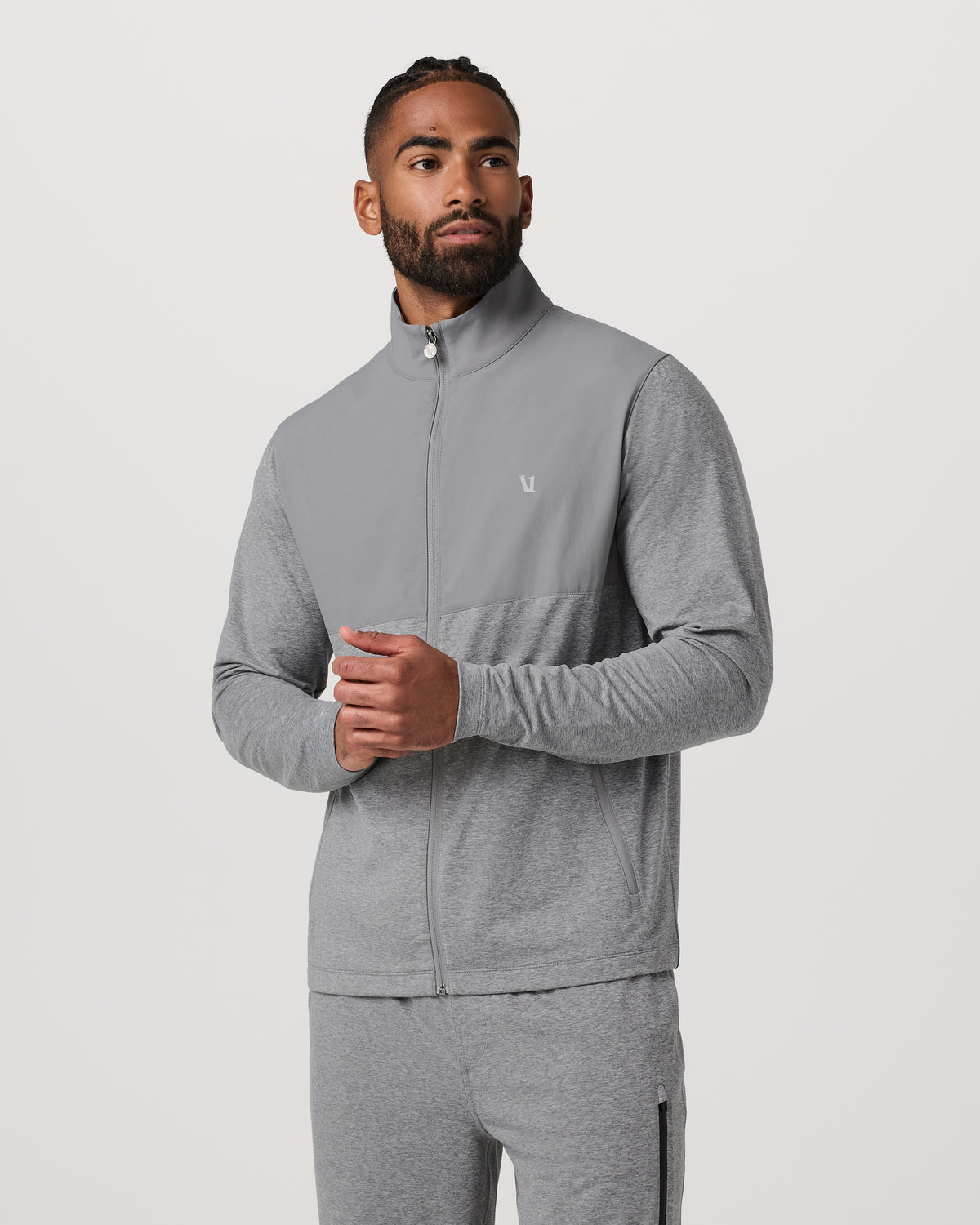 Sunday Element Track Jacket Men's Grey Heather - Image 2
