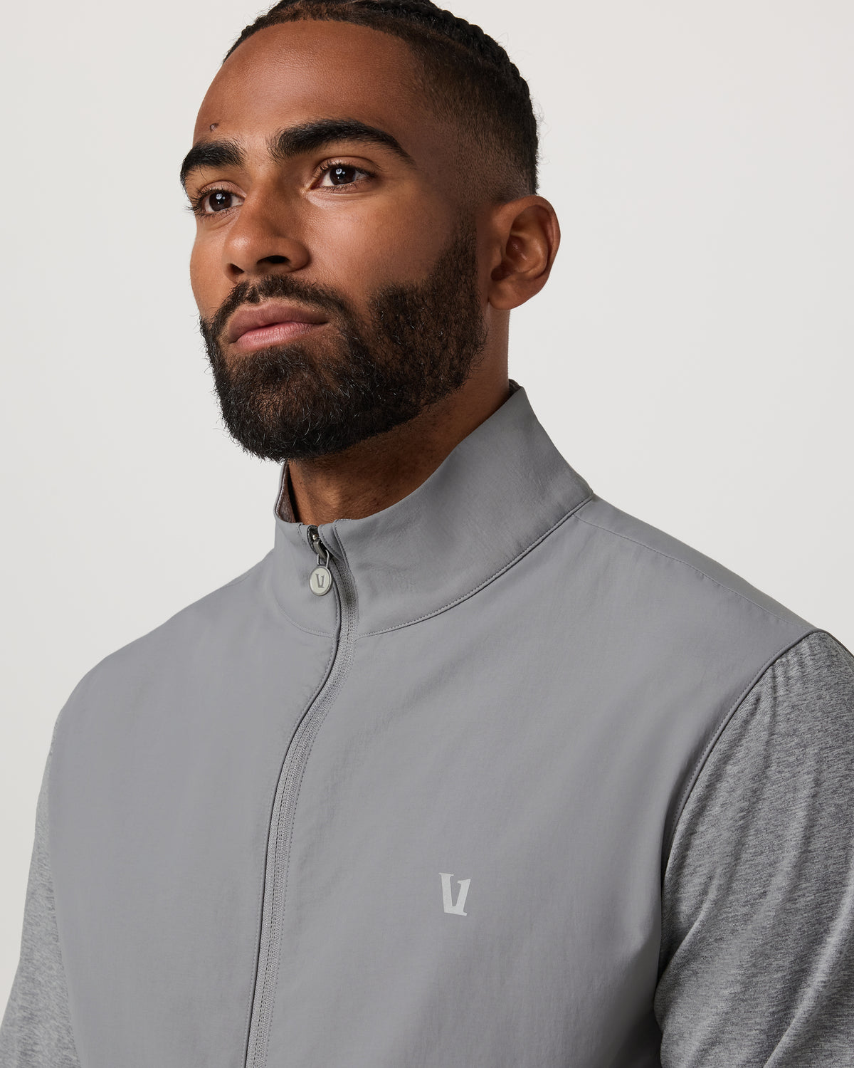 Sunday Element Track Jacket Men's Grey Heather - Image 3