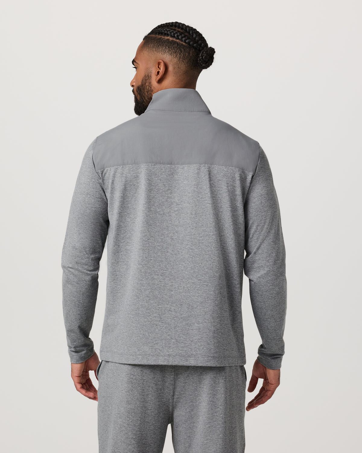 Sunday Element Track Jacket Men's Grey Heather - Image 4