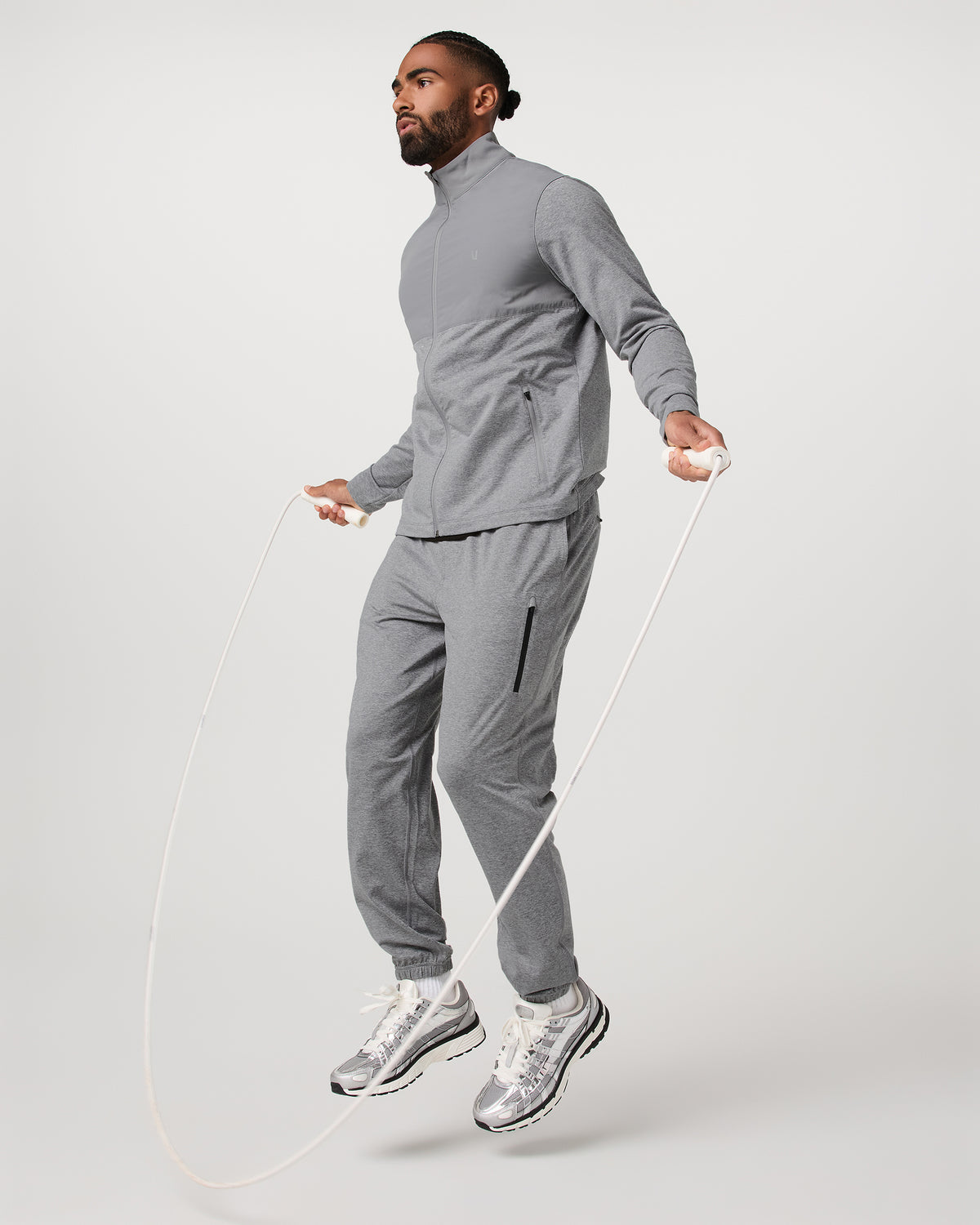 Sunday Element Track Jacket Men's Grey Heather - Image 5