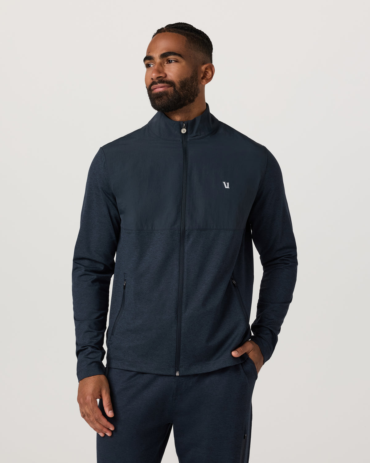 Sunday Element Track Jacket Men's Ink Heather Jacket