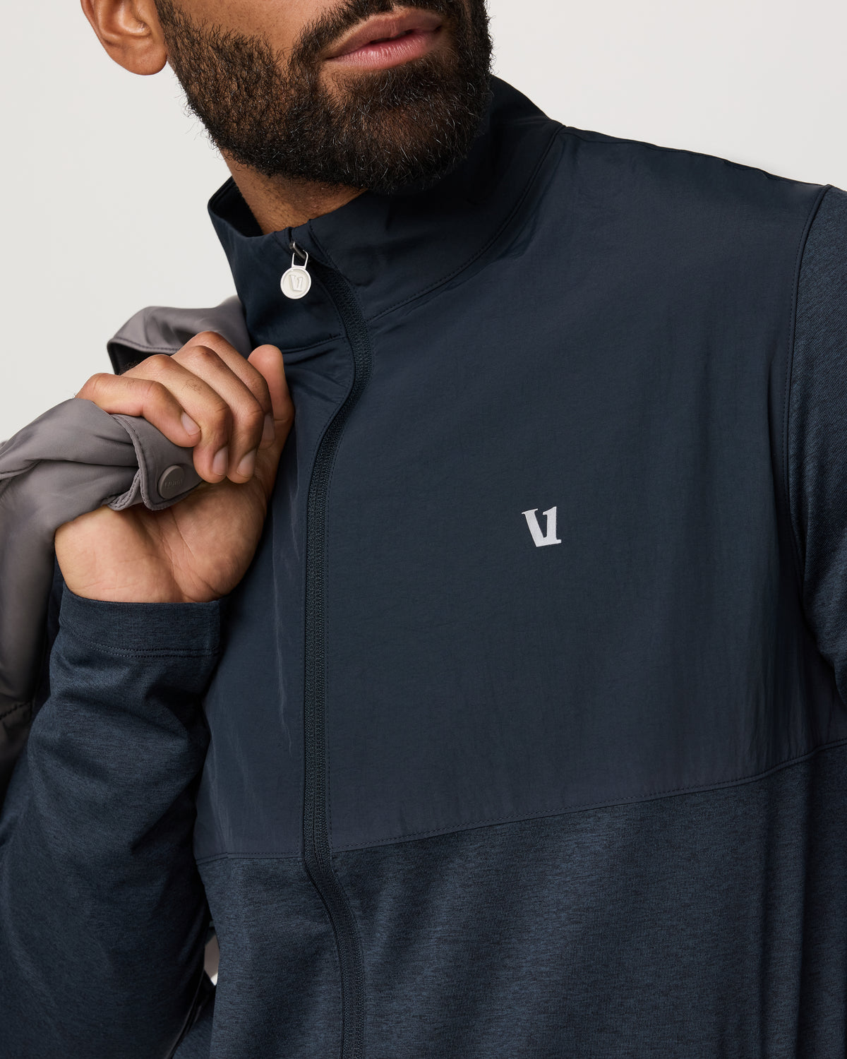 Sunday Element Track Jacket Men's Ink Heather Jacket - Image 2