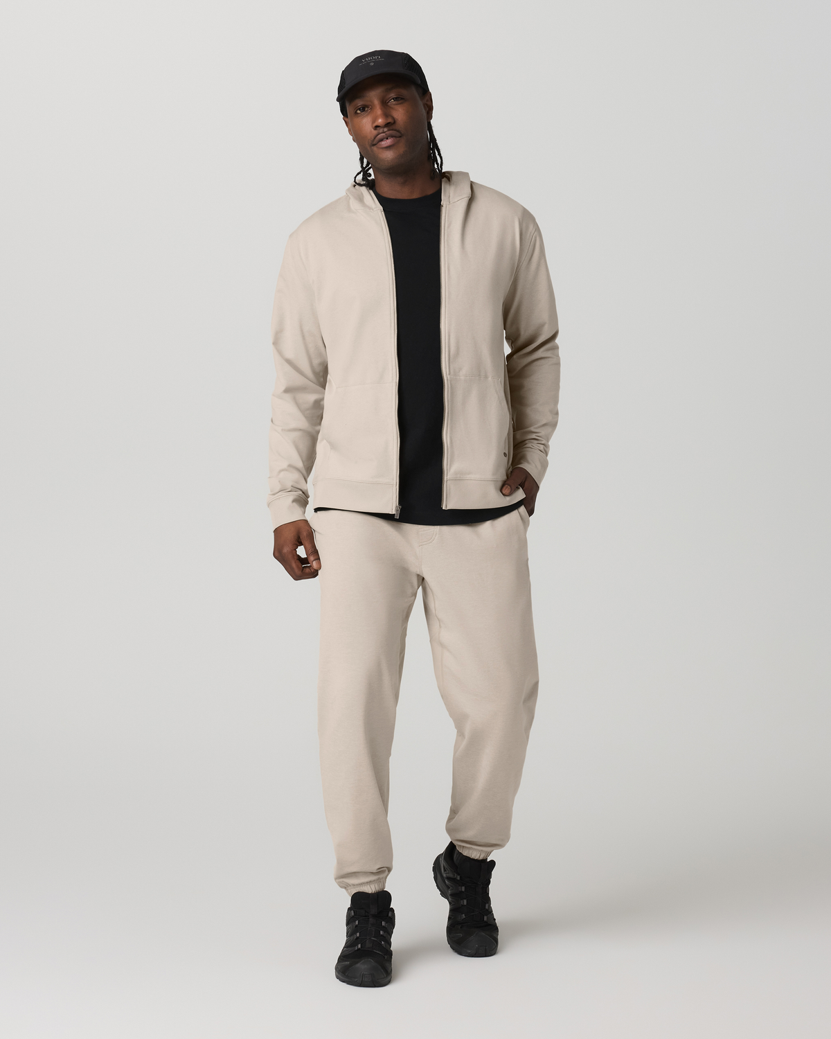 Men's Coronado Full Zip Hoodie 2.0 Limestone Heather - Image 3
