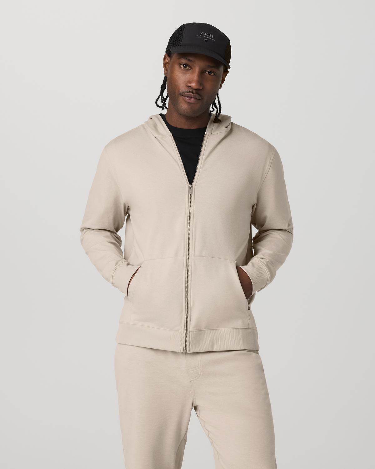 Men's Coronado Full Zip Hoodie 2.0 Limestone Heather - Image 6
