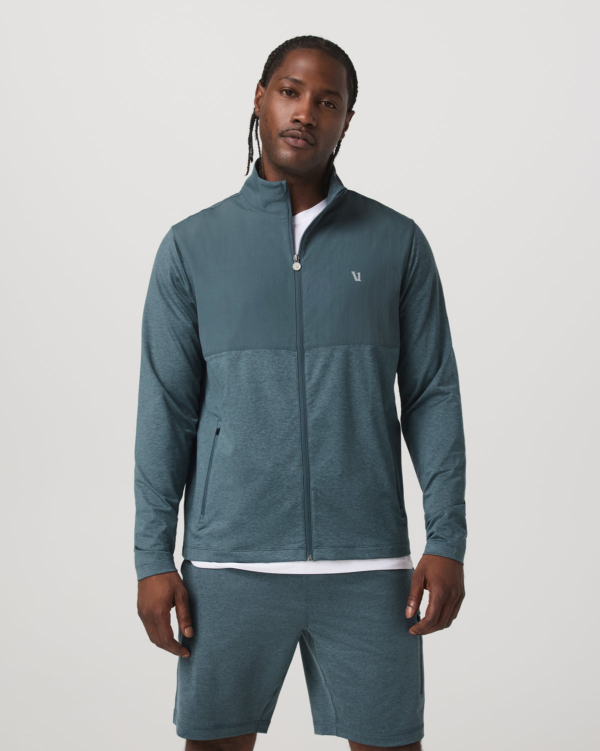 Sunday Element Track Jacket Men's Blue Sea Heather Jacket
