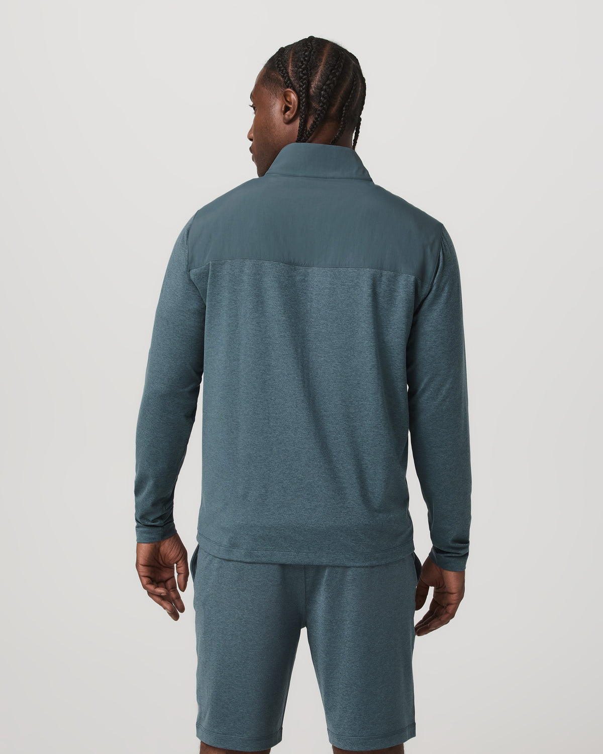 Sunday Element Track Jacket Men's Blue Sea Heather Jacket - Image 3