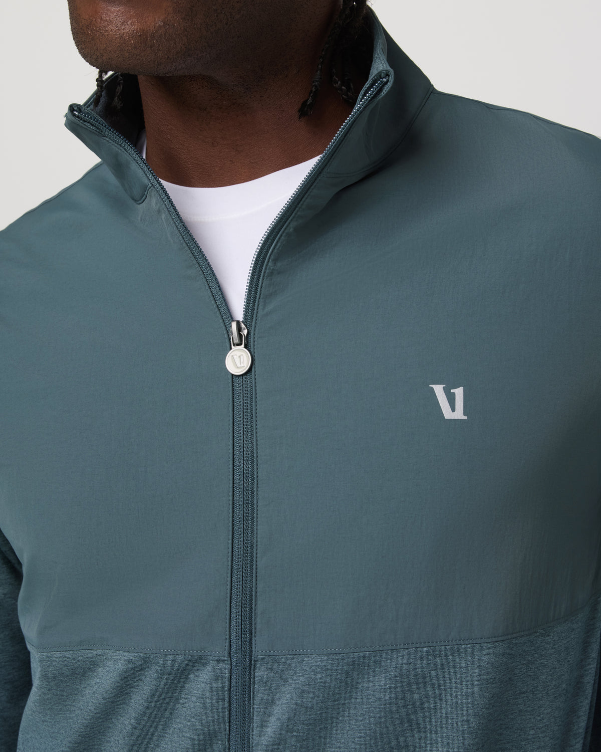 Sunday Element Track Jacket Men's Blue Sea Heather Jacket - Image 5