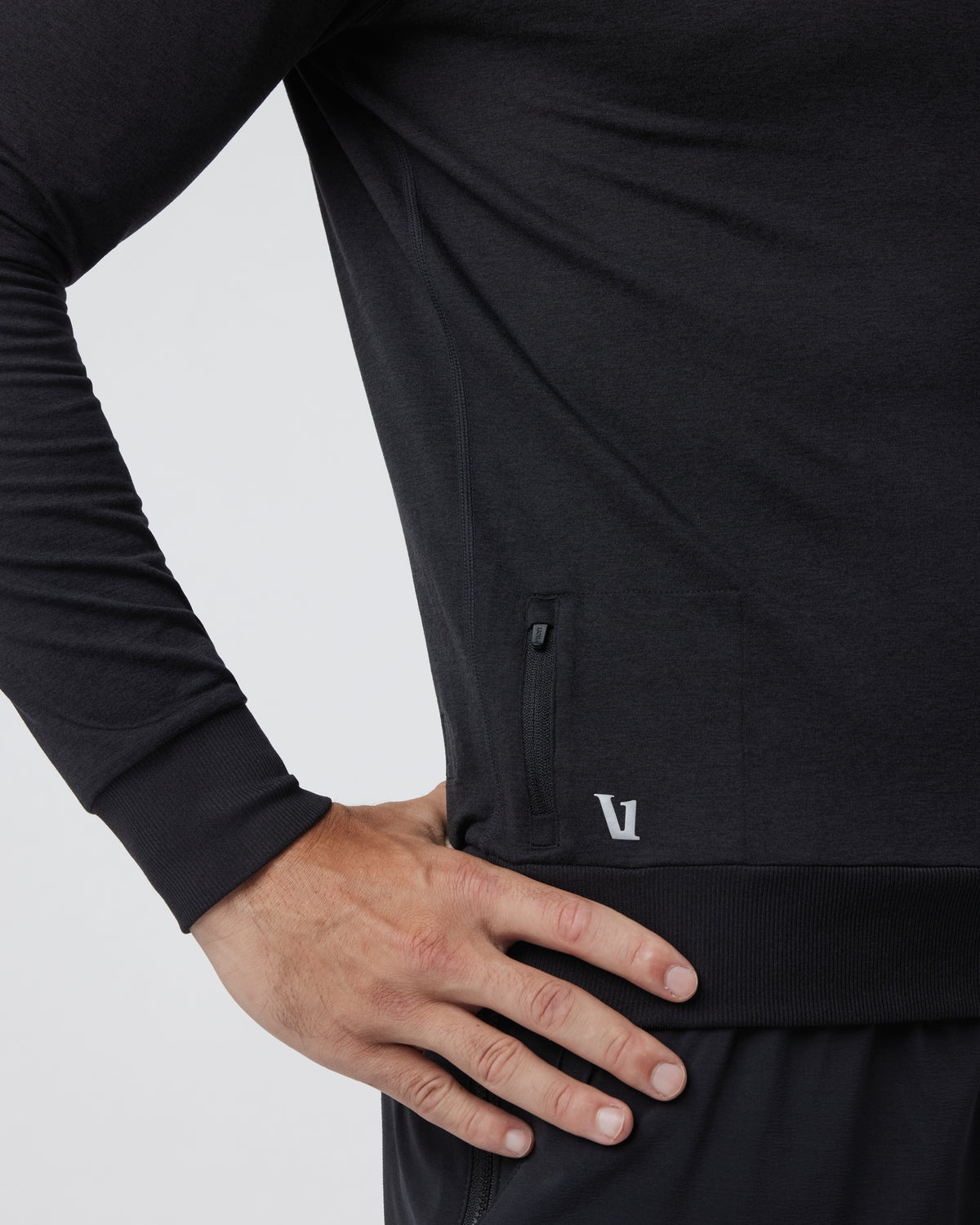 Ponto Performance Crew Men's Black Pullover - Image 2