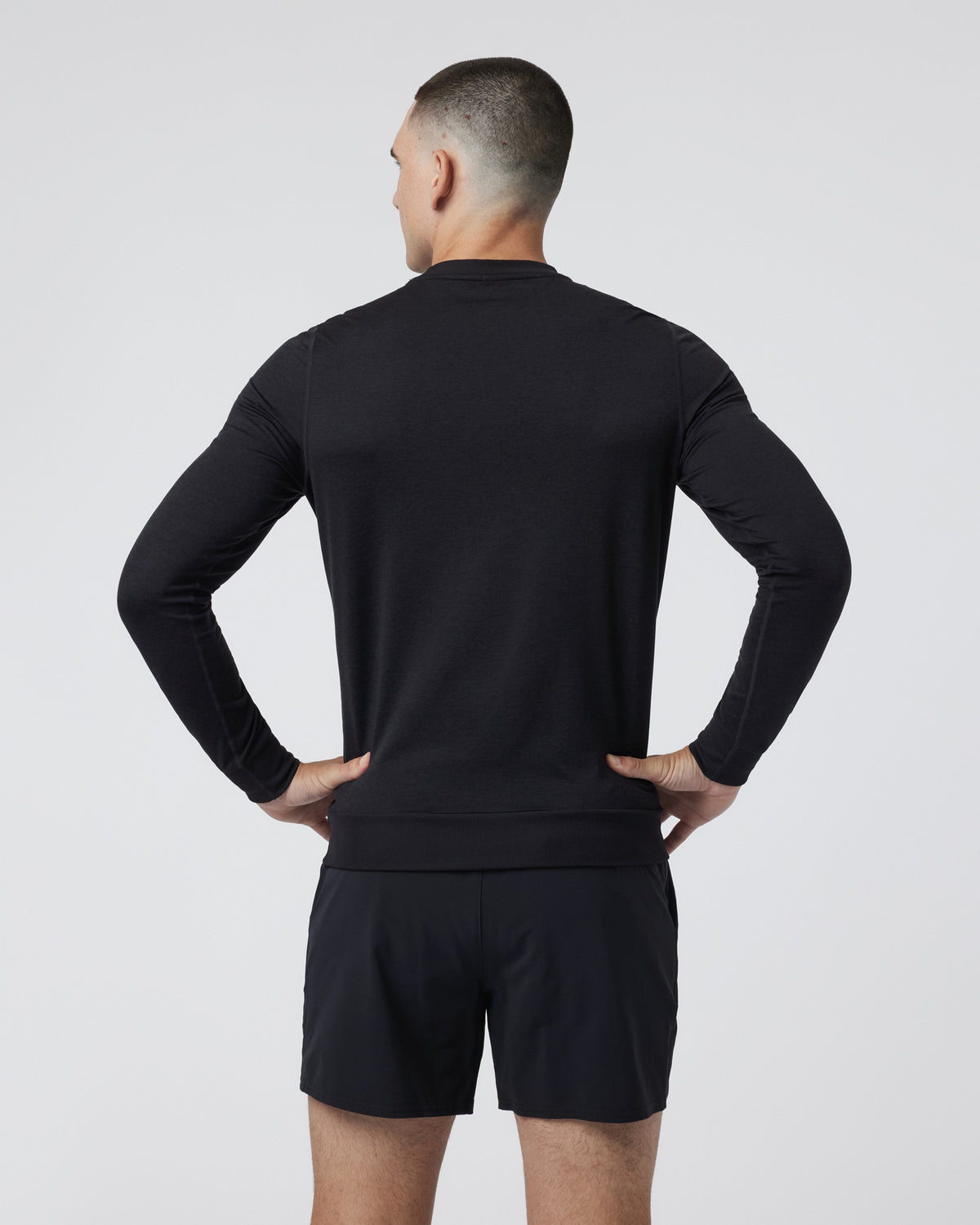 Ponto Performance Crew Men's Black Pullover - Image 4